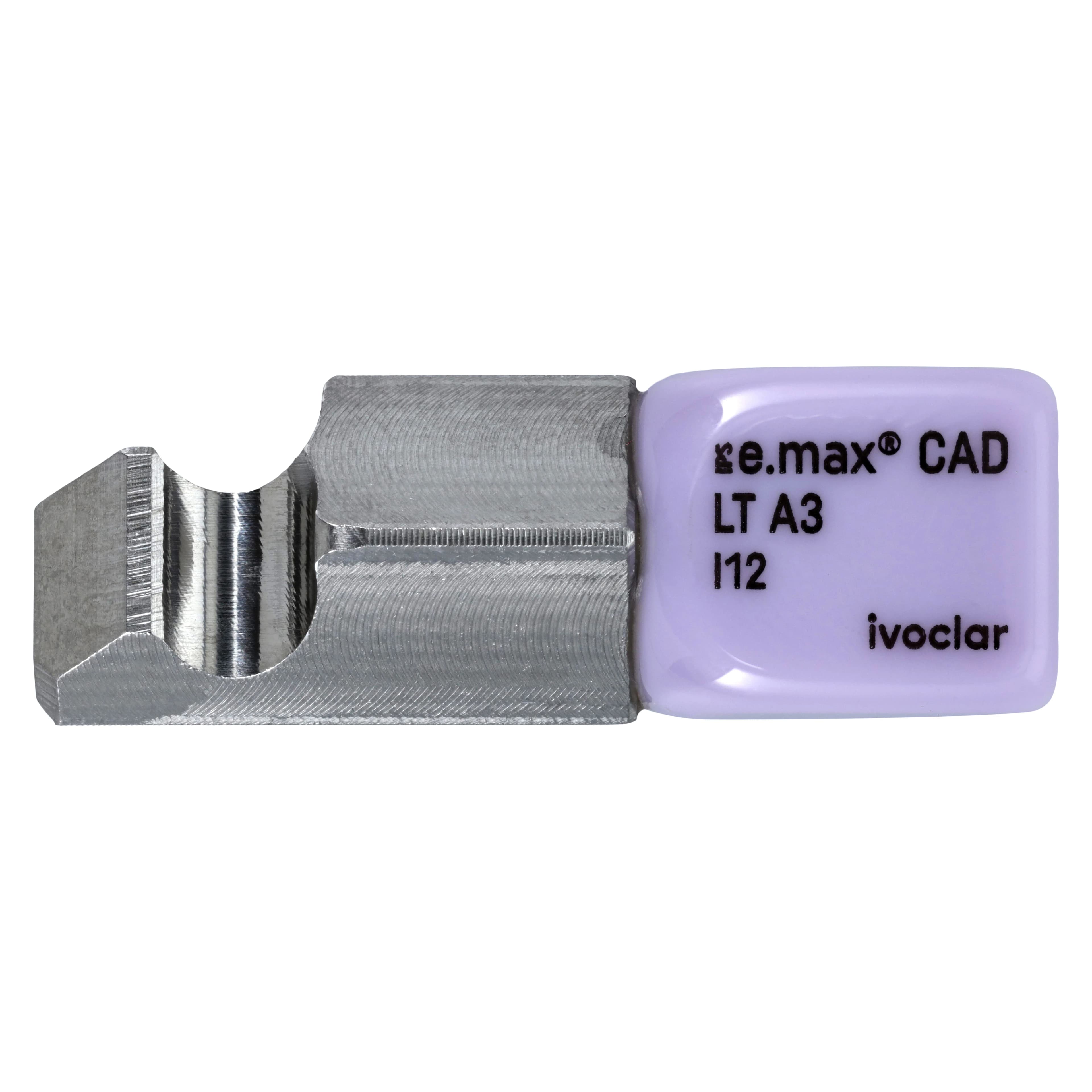 IPS e.max CAD PlanMill LT I12 A3 Lithium Disilicate Milling Blocks, Low Translucency, Shade A3, 5/Box - IPS e.max CAD Blocks PlanMill LT A3 I12 (5) - Image 1