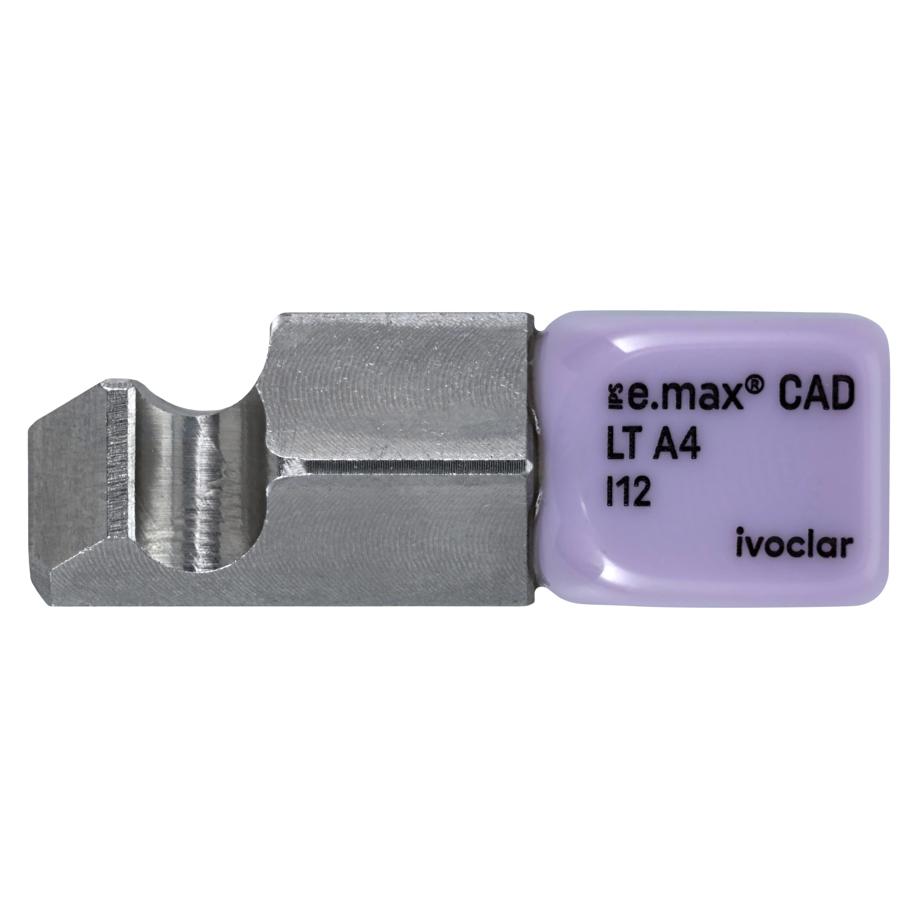 IPS e.max CAD PlanMill LT A4 I12 Milling Blocks, Low Translucency, Shade A4, 5/Box - IPS e.max CAD Blocks PlanMill LT A4 I12 (5) - Image 1