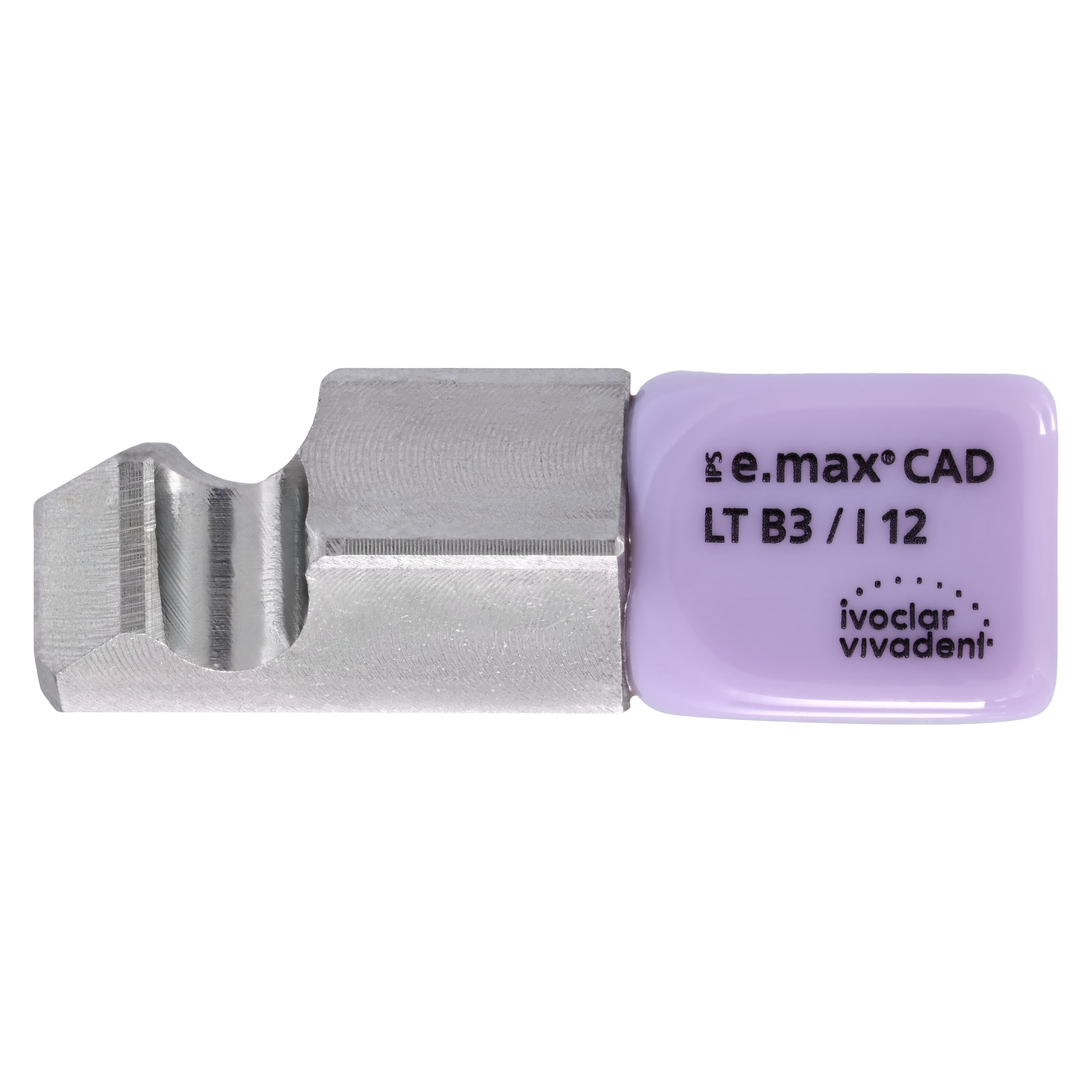 IPS e.max CAD PlanMill LT B3 I12 Lithium Disilicate Milling Blocks, Low Translucency, Shade B3, 5/Box thumbnail 2