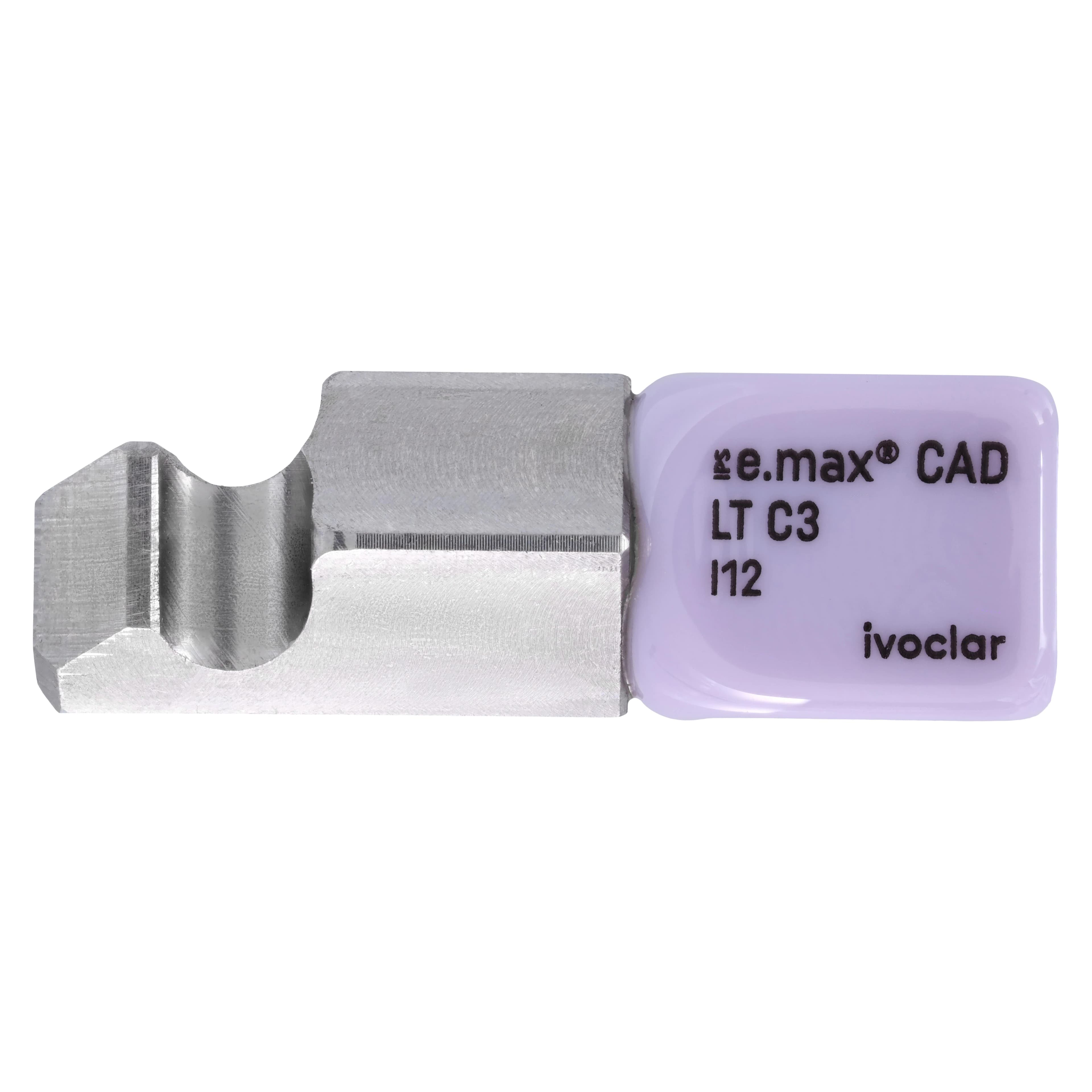IPS e.max CAD PlanMill Blocks LT I12 Shade C3, Low Translucency, Lithium Disilicate, 5/Box thumbnail 2