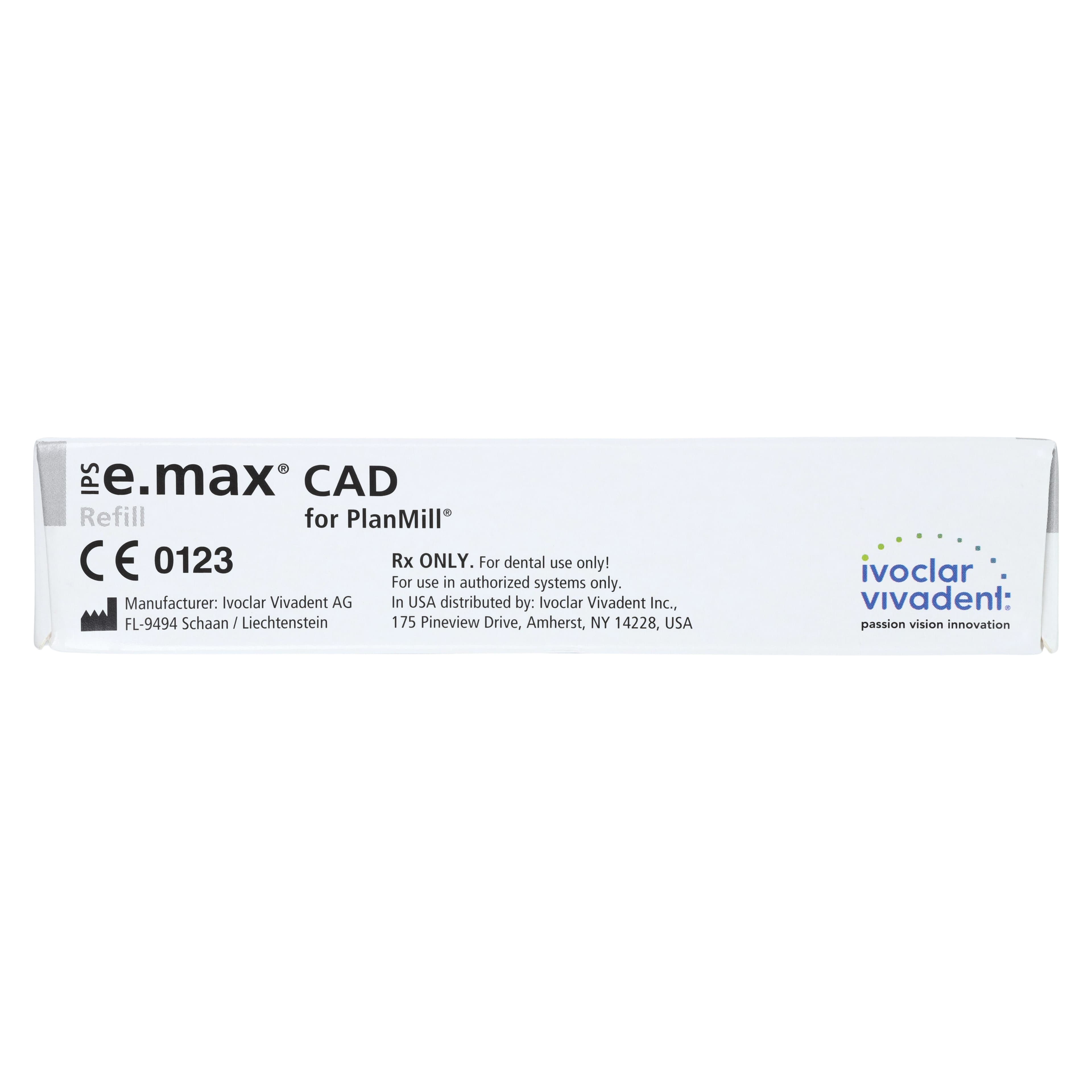 IPS e.max CAD PlanMill Blocks LT I12 BL4, Low Translucency, Lithium Disilicate, 5/Box thumbnail 5