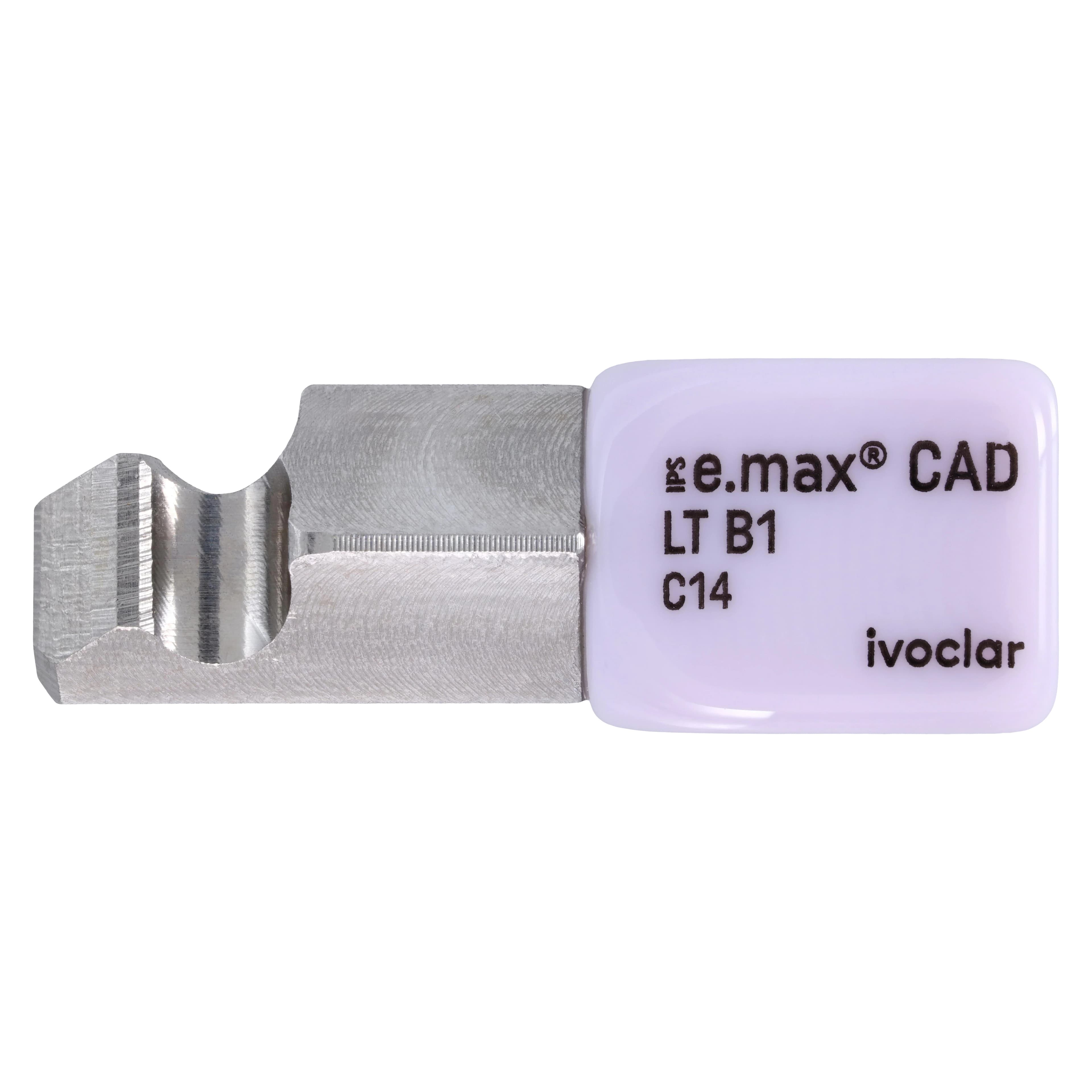 IPS e.max CAD PlanMill LT B1 C14 Milling Blocks, Low Translucency, Shade B1, 5/Box thumbnail 2