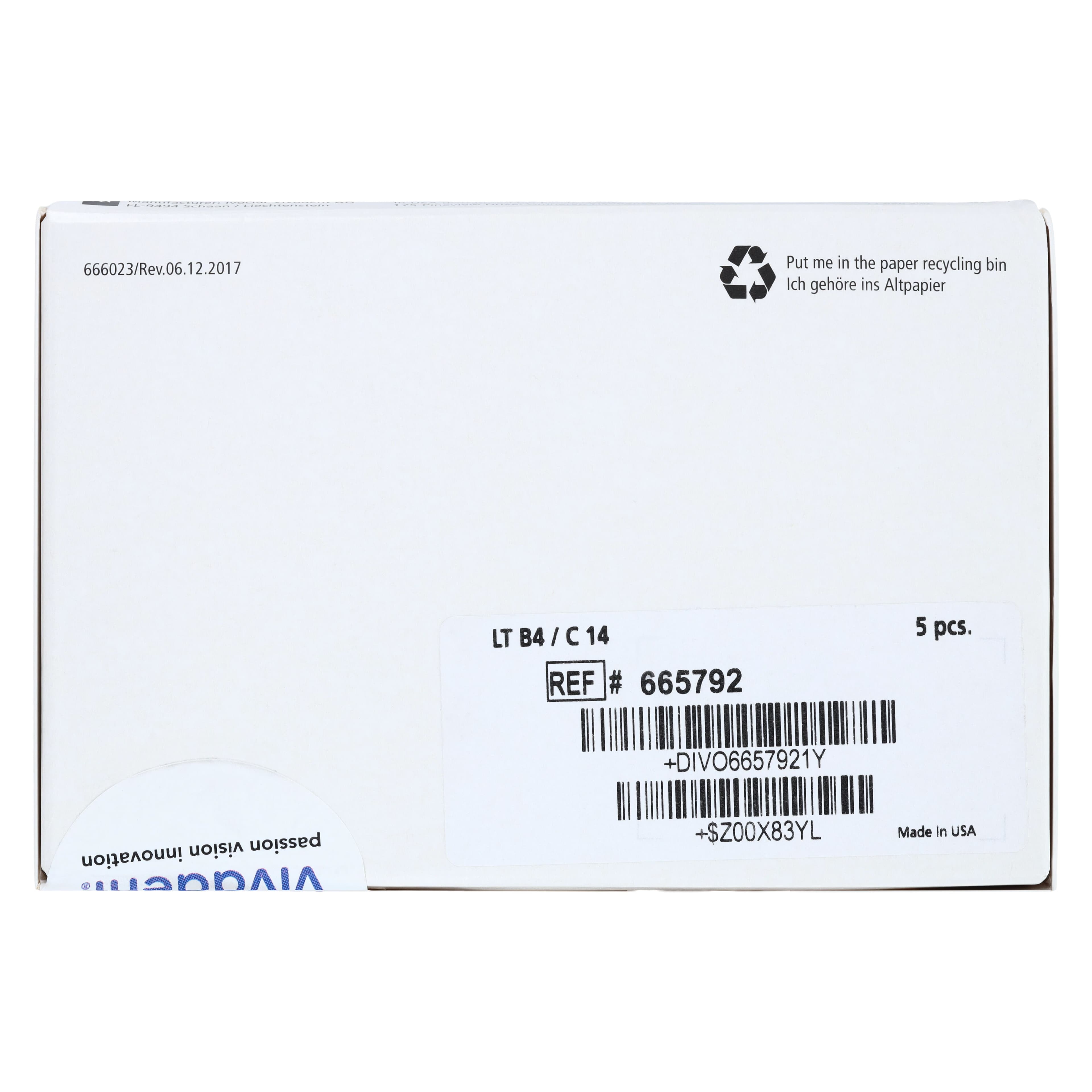 IPS e.max CAD PlanMill Blocks, Low Translucency (LT), C14, Shade B4, 5/Box thumbnail 7