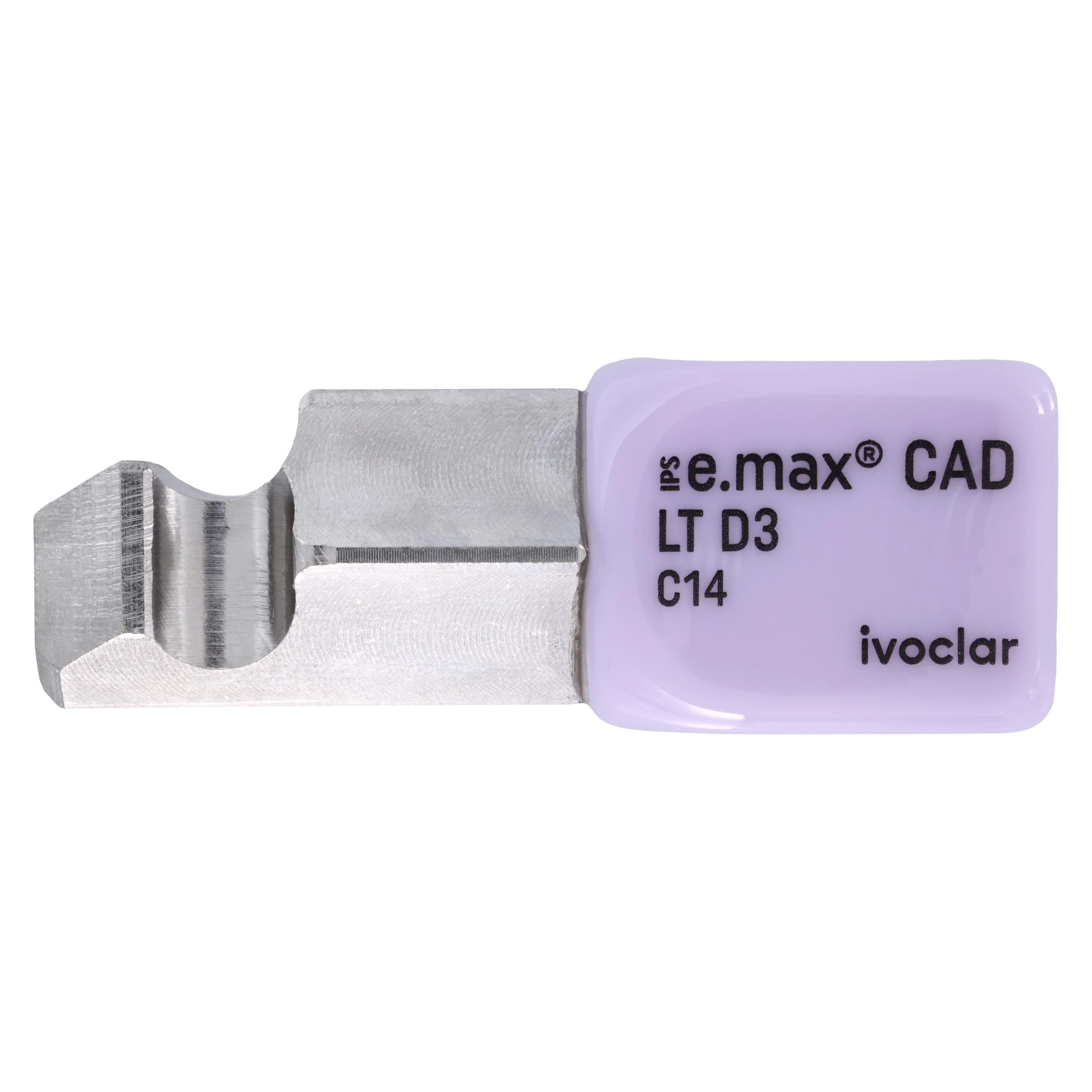 IPS e.max CAD PlanMill LT D3 C14 Milling Blocks, Low Translucency, Shade D3, 5/Box - IPS e.max CAD Blocks PlanMill LT D3 C14 (5) - Image 1