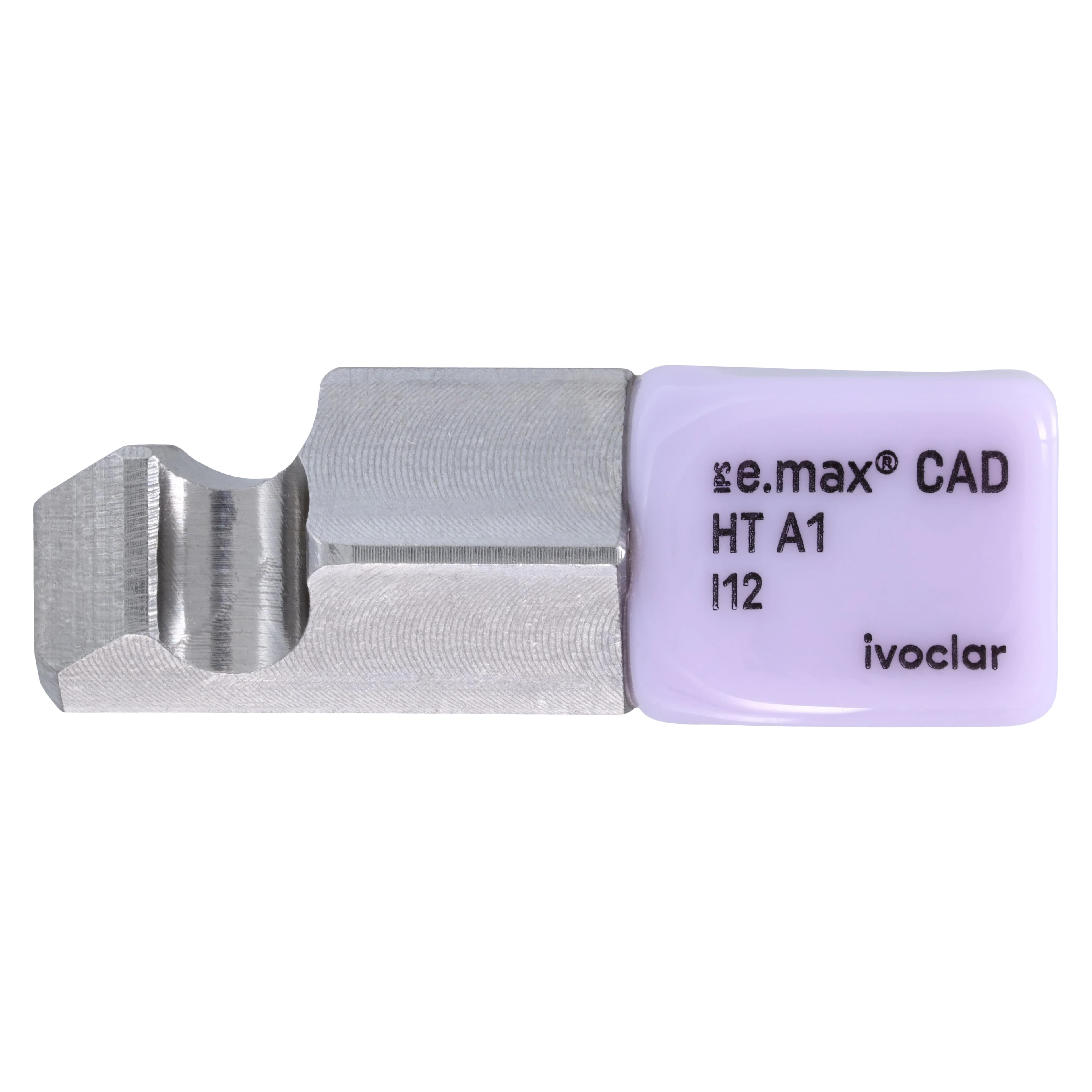 IPS e.max CAD Lithium Disilicate Milling Block for PlanMill, High Translucency, Shade A1, Size I12, Pack of 5 thumbnail 2