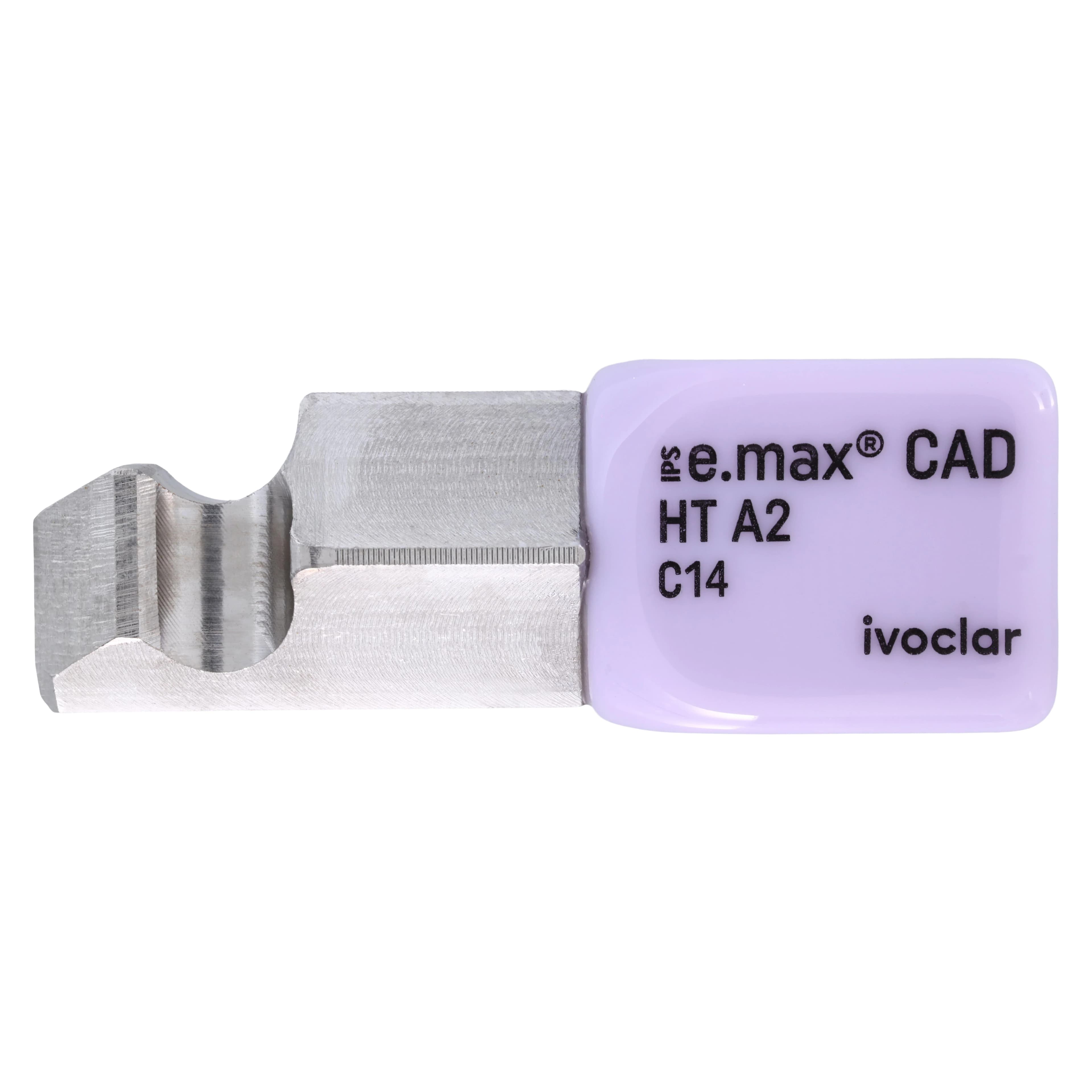 IPS e.max CAD PlanMill HT A2 C14 Milling Blocks, High Translucency, Lithium Disilicate, 5/Box - IPS e.max CAD Blocks PlanMill HT A2 C14 (5) - Image 1