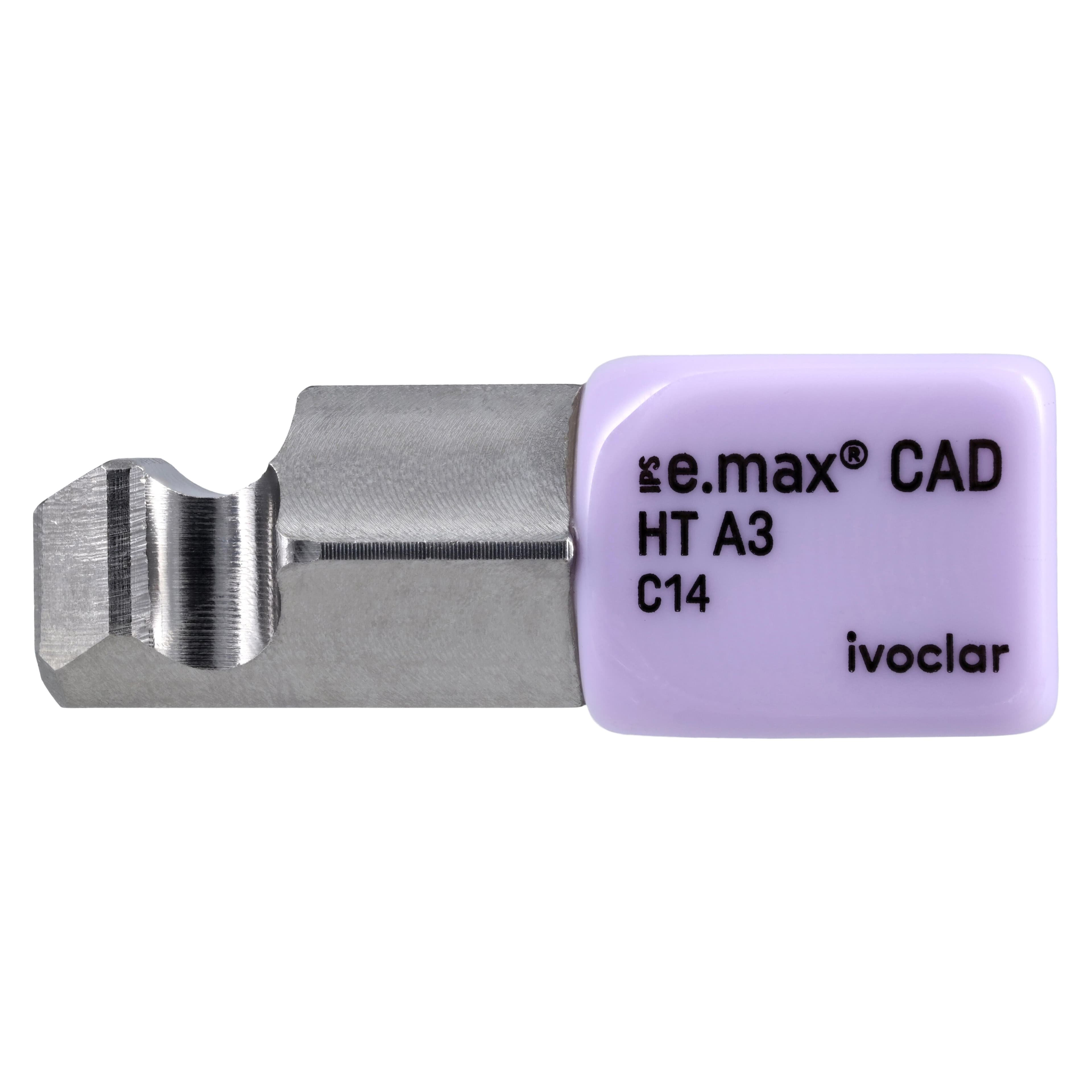 IPS e.max CAD PlanMill HT A3 C14 Milling Blocks, High Translucency, Shade A3, 5/Box thumbnail 2