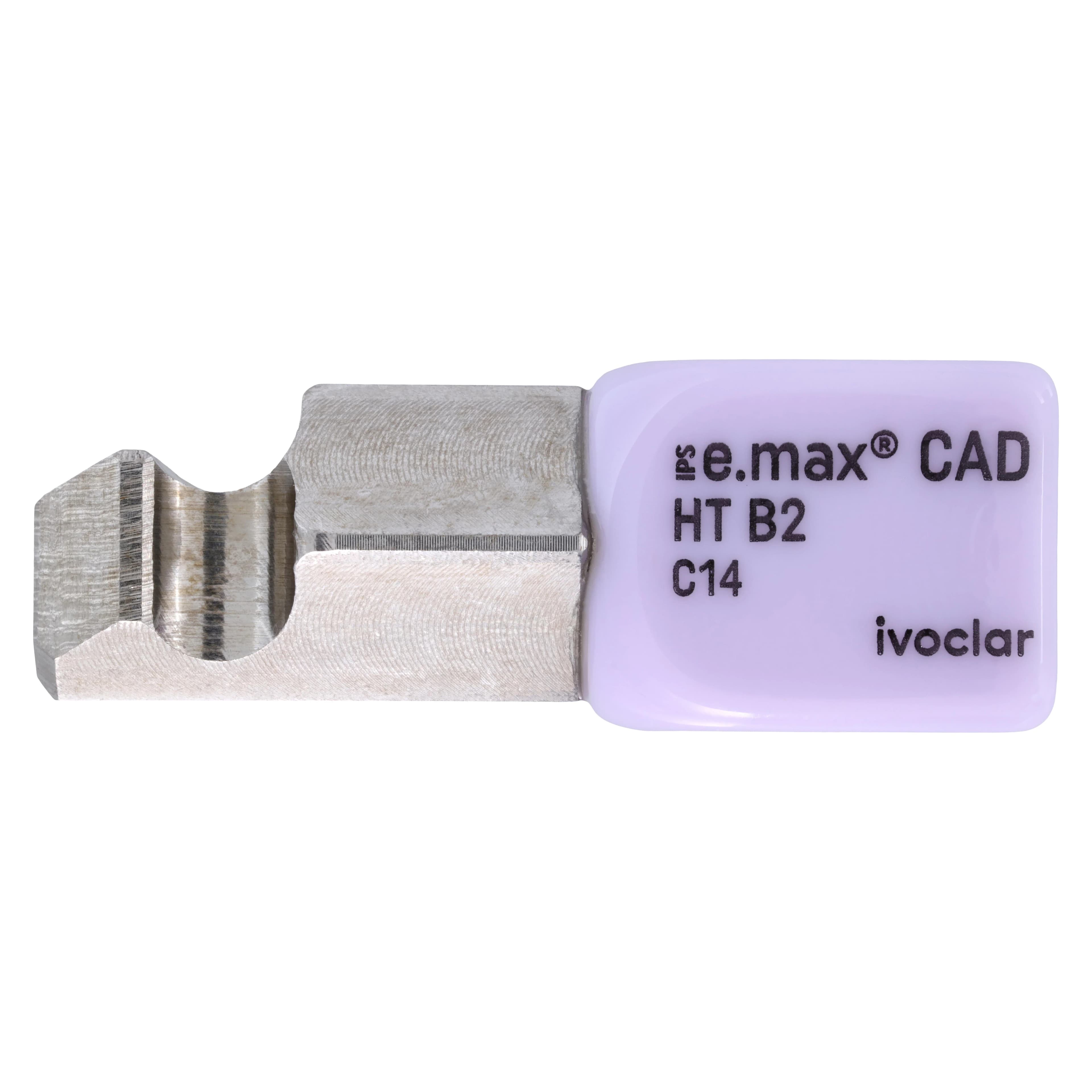 IPS e.max CAD PlanMill Blocks, High Translucency, C14, Shade B2, 5/Box - IPS e.max CAD Blocks PlanMill HT B2 C14 (5) - Image 1