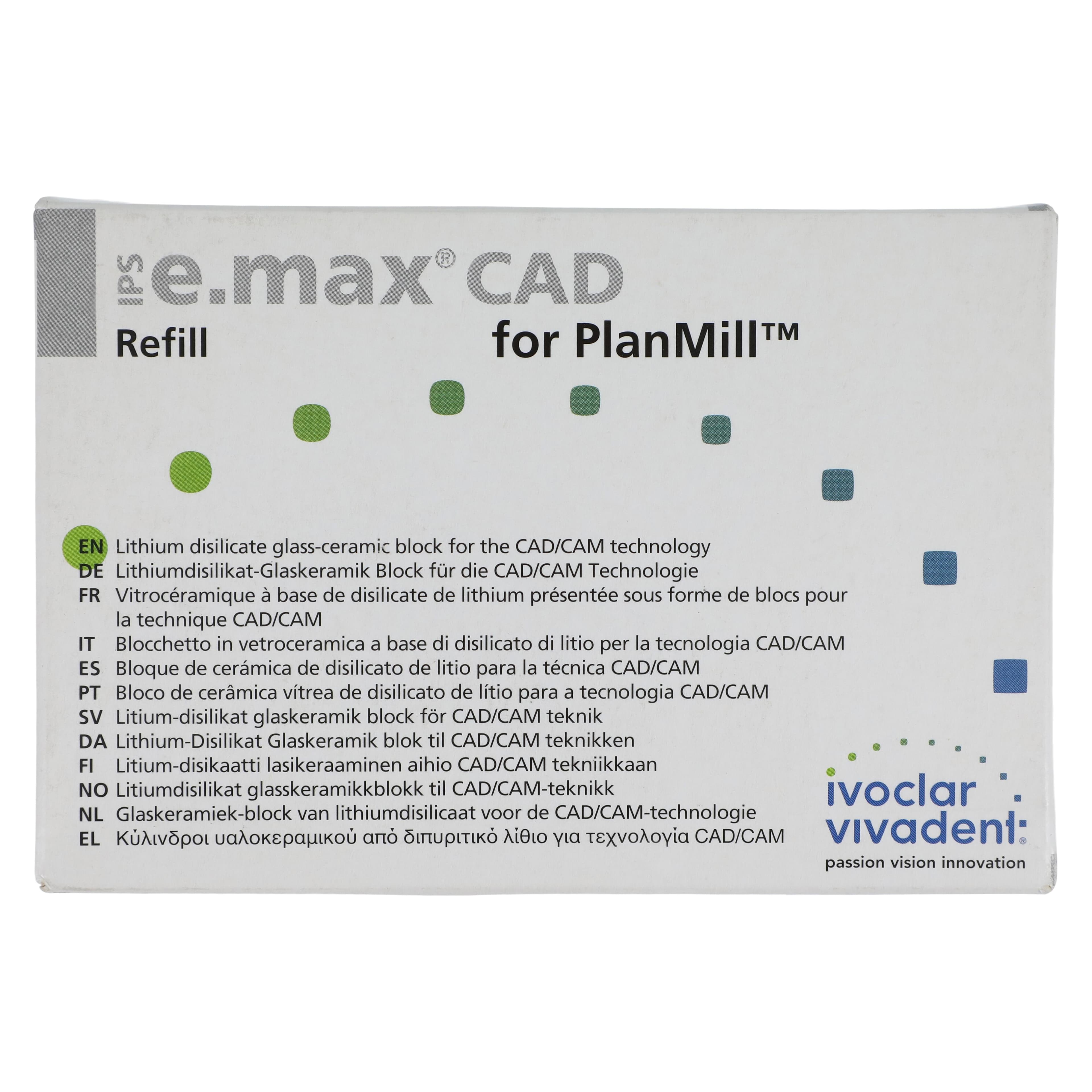 IPS e.max CAD PlanMill Blocks, High Translucency, C14, Shade B3, Pack of 5 thumbnail 4