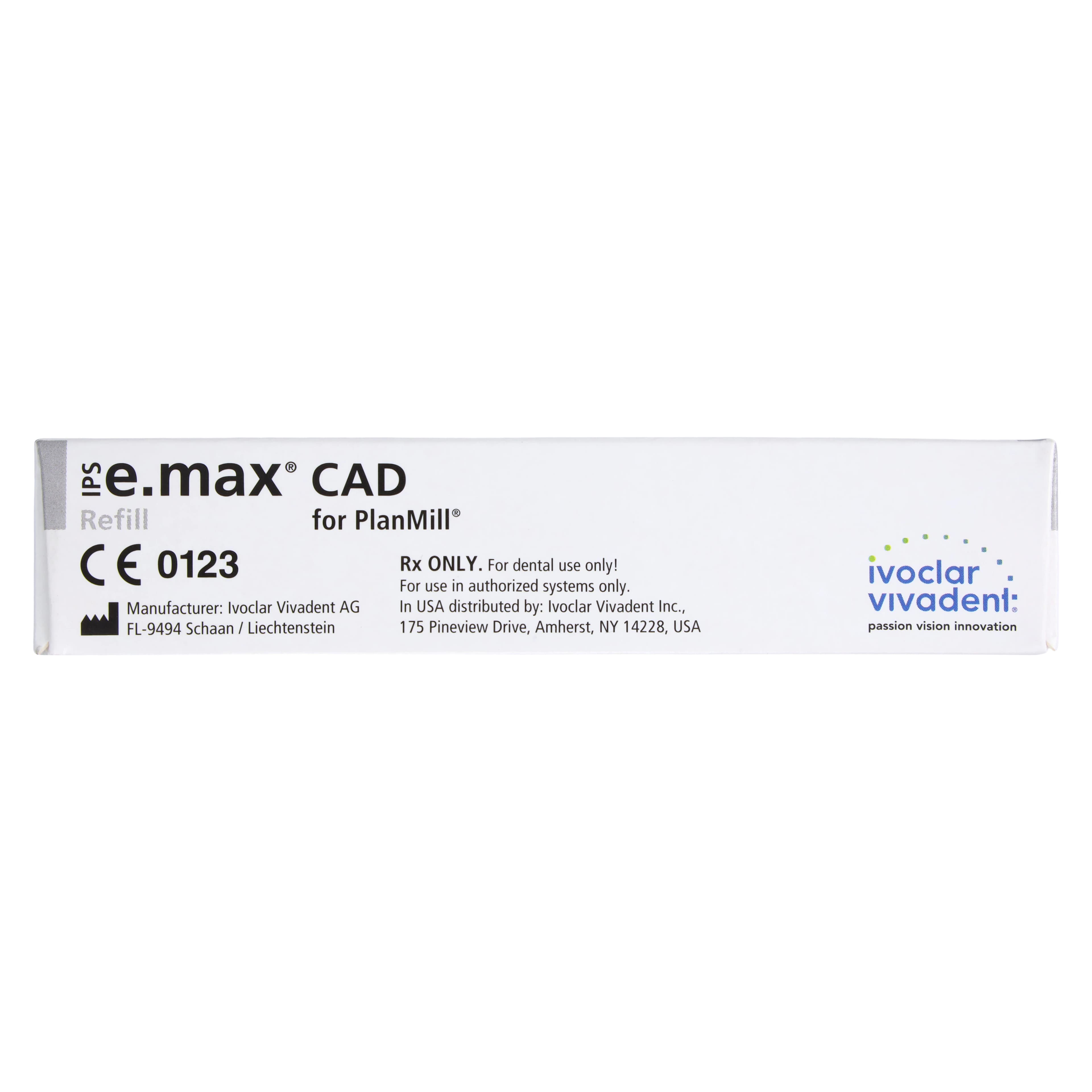 IPS e.max CAD PlanMill Blocks, High Translucency, C14, Shade D3, 5/Box thumbnail 5