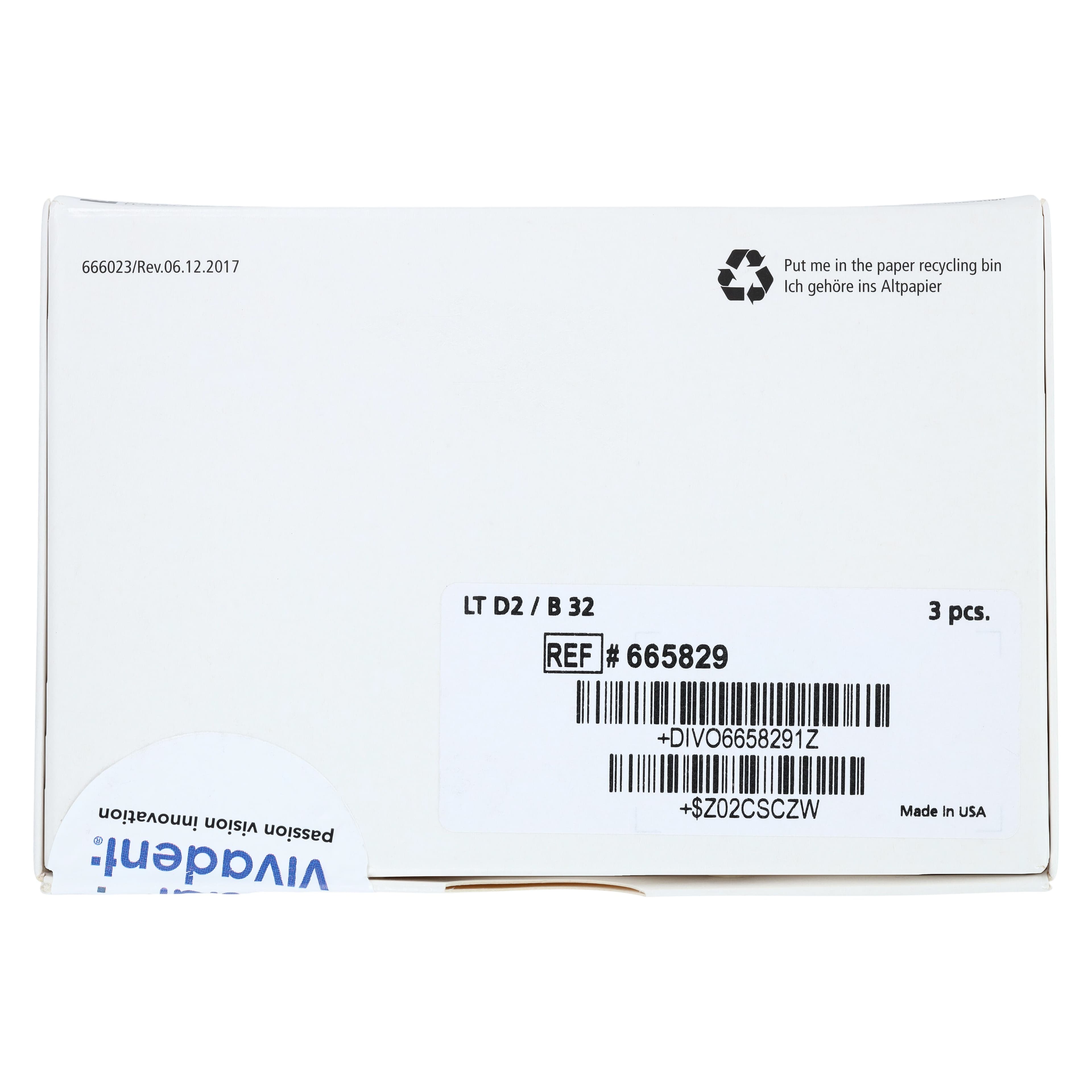 IPS e.max CAD PlanMill Blocks, Low Translucency (LT), Shade D2, Size B32, Pack of 3 thumbnail 7