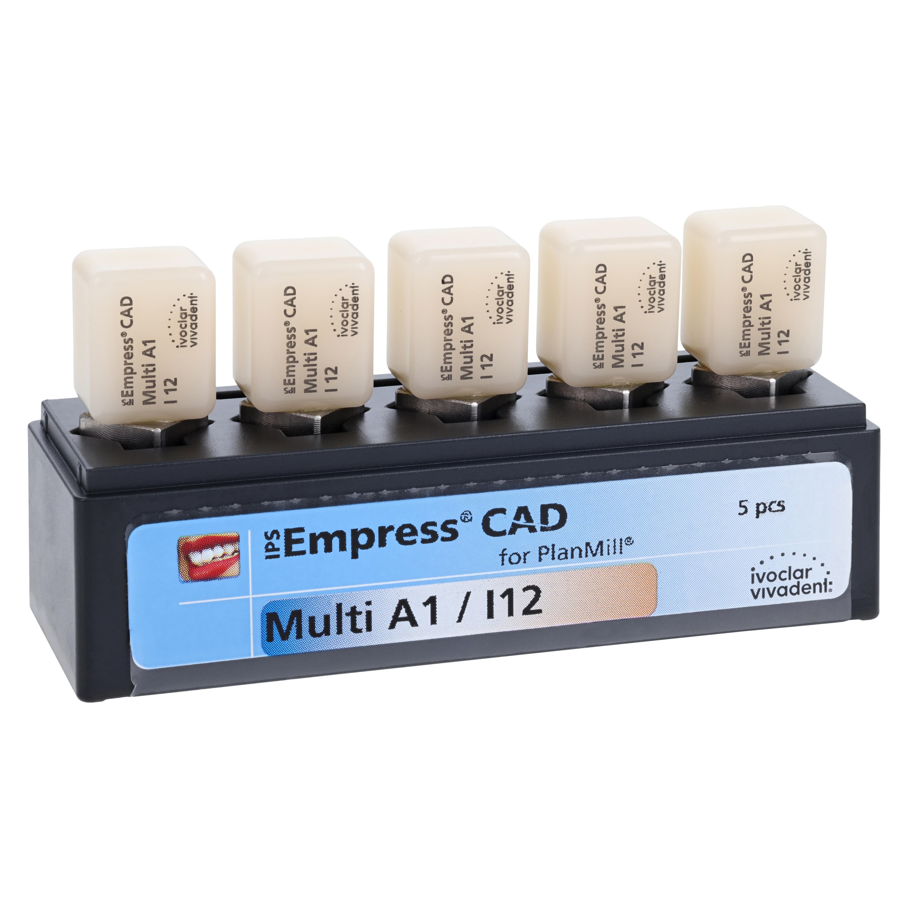 IPS Empress CAD Multi I12 Milling Blocks, Shade A1, for PlanMill, 5/Box thumbnail 3