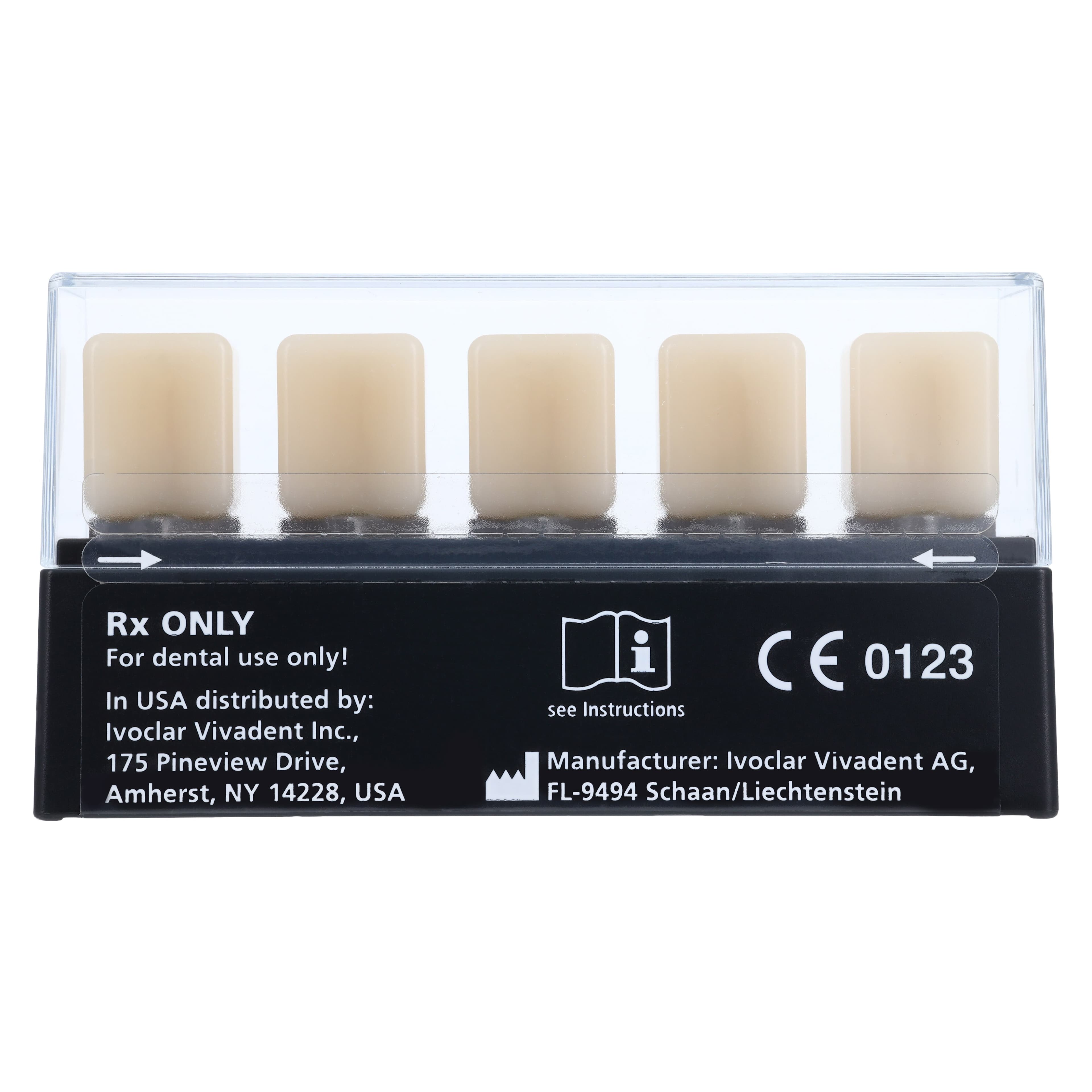 IPS Empress CAD Multi I12 Milling Blocks, Shade A1, for PlanMill, 5/Box thumbnail 5