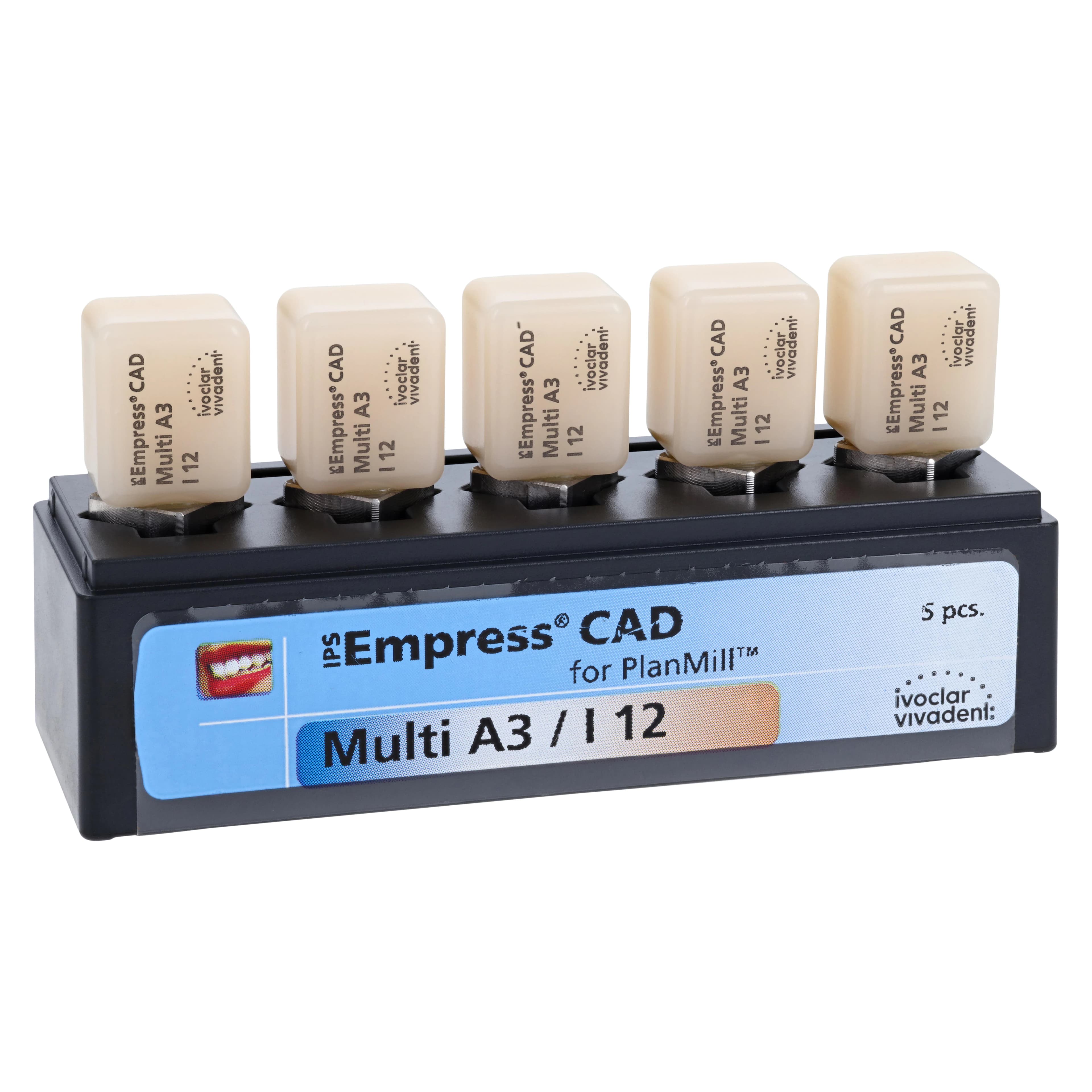 IPS Empress CAD Multi I12 Milling Blocks for PlanMill, Shade A3, 5/Box thumbnail 3