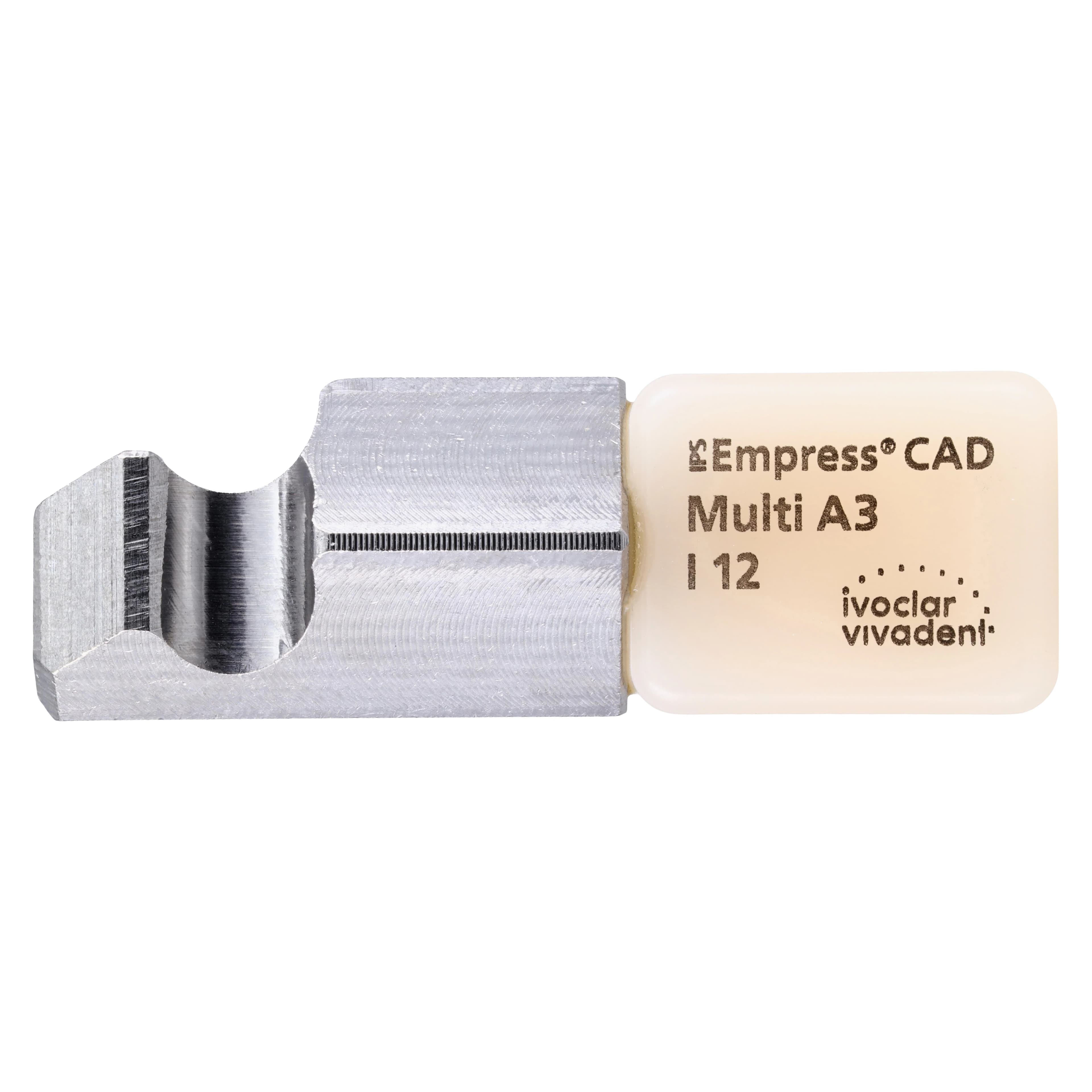 IPS Empress CAD Multi I12 Milling Blocks for PlanMill, Shade A3, 5/Box - IPS Empress CAD Multi I12 for PlanMill - Image 1
