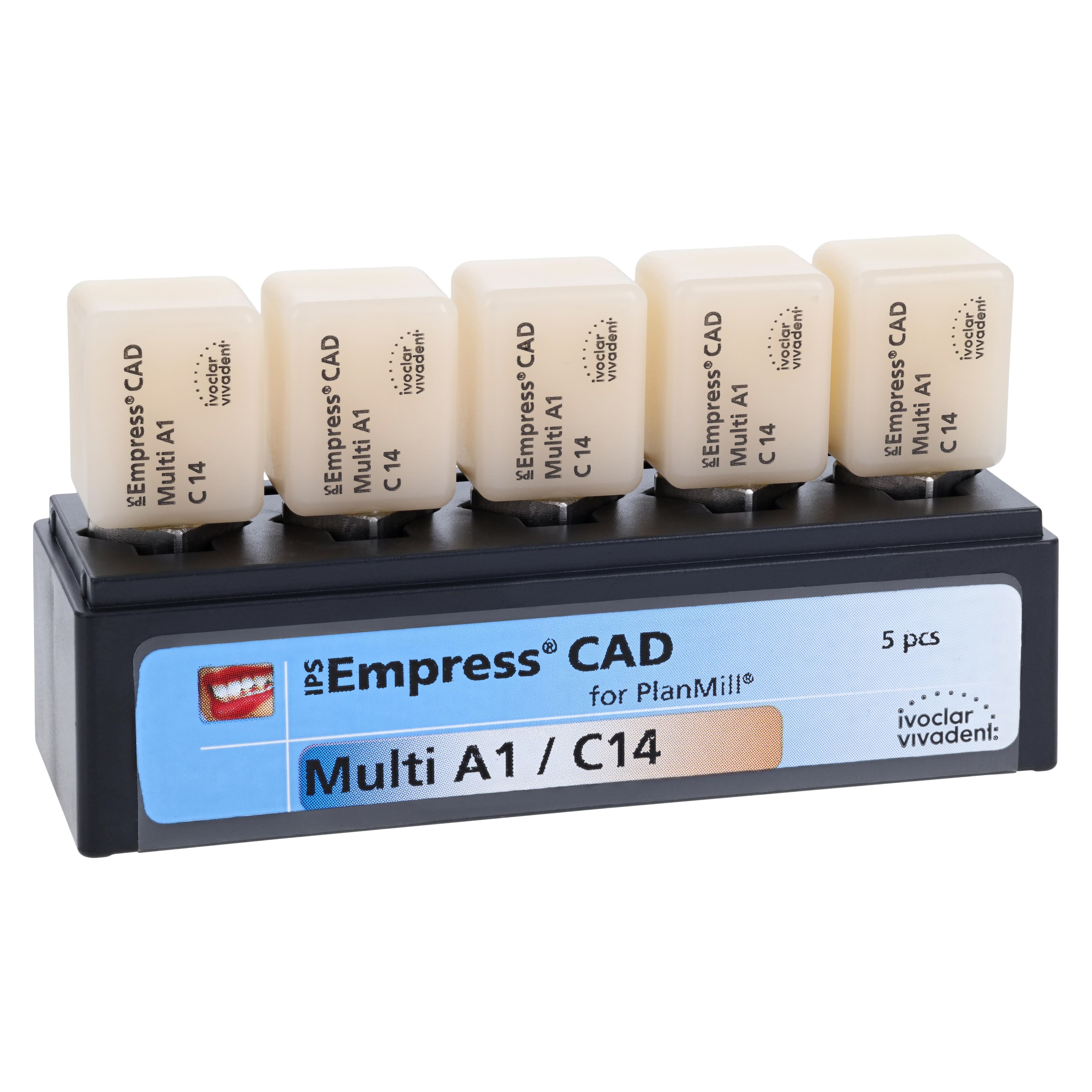 IPS Empress CAD Multi C14 Milling Blocks, Shade A1, for PlanMill, 5/Box thumbnail 3
