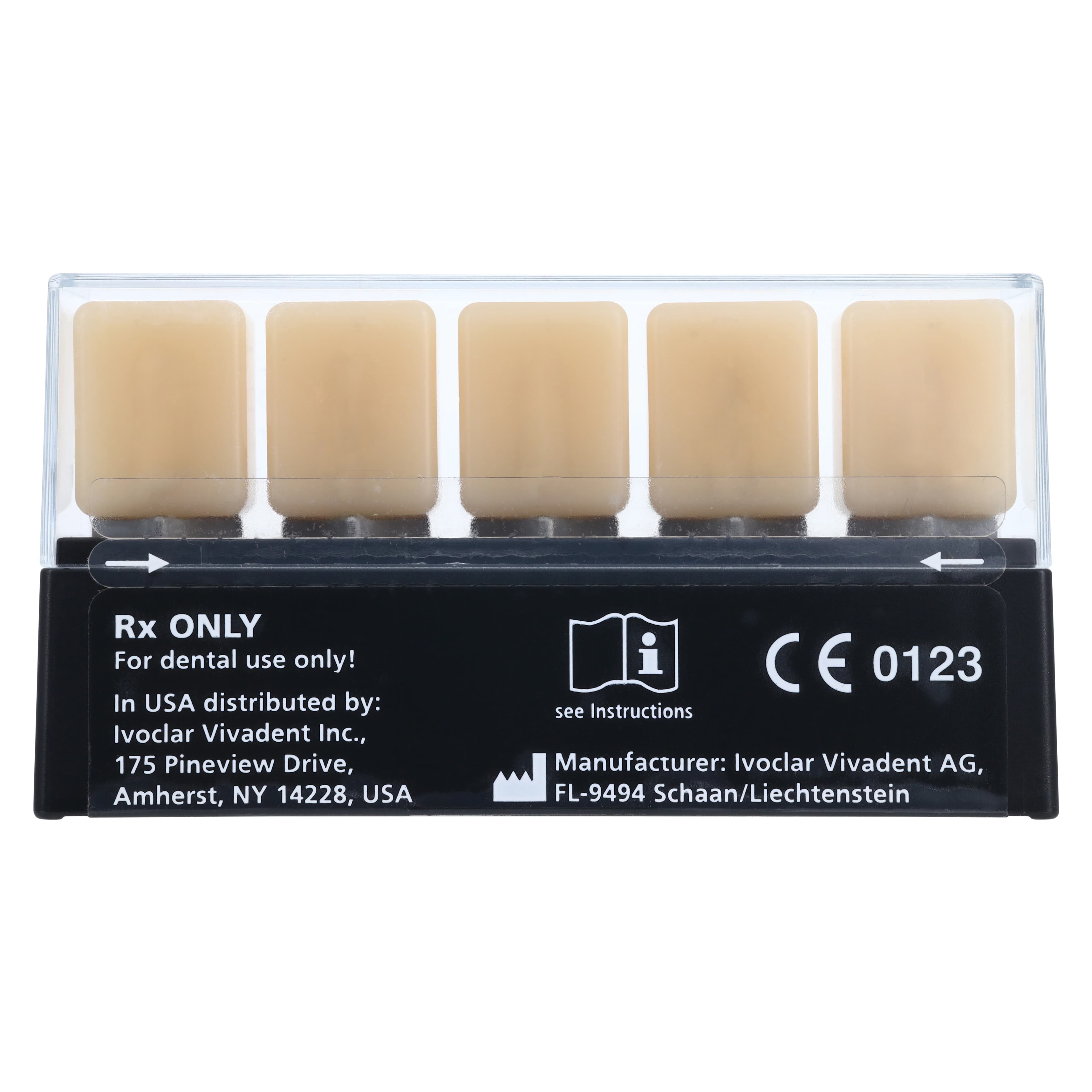 IPS Empress CAD Multi C14 Milling Blocks, Shade A2, for PlanMill, 5/Box thumbnail 5