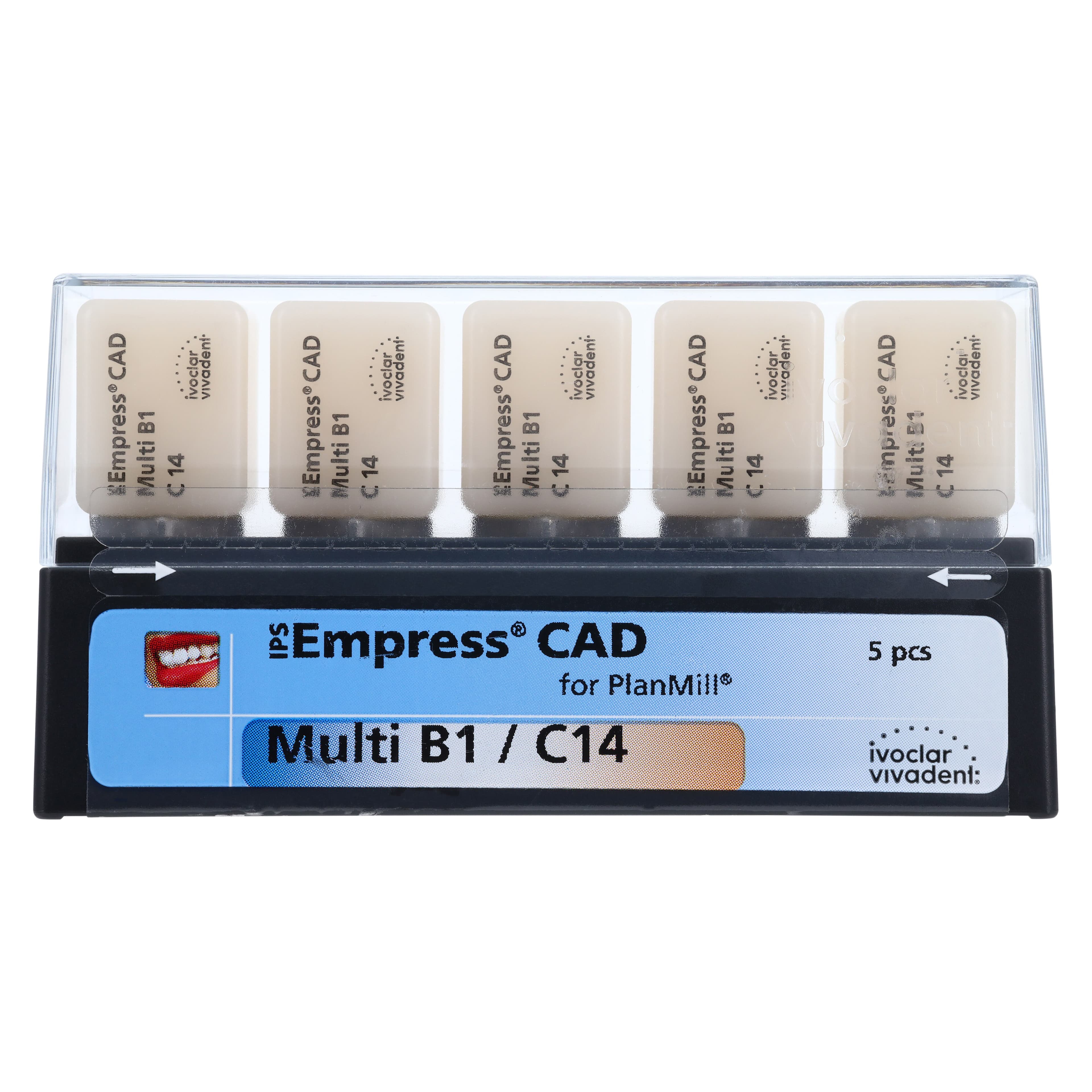 IPS Empress CAD Multi C14 Milling Blocks, Shade B1, for PlanMill, 5/Box thumbnail 4