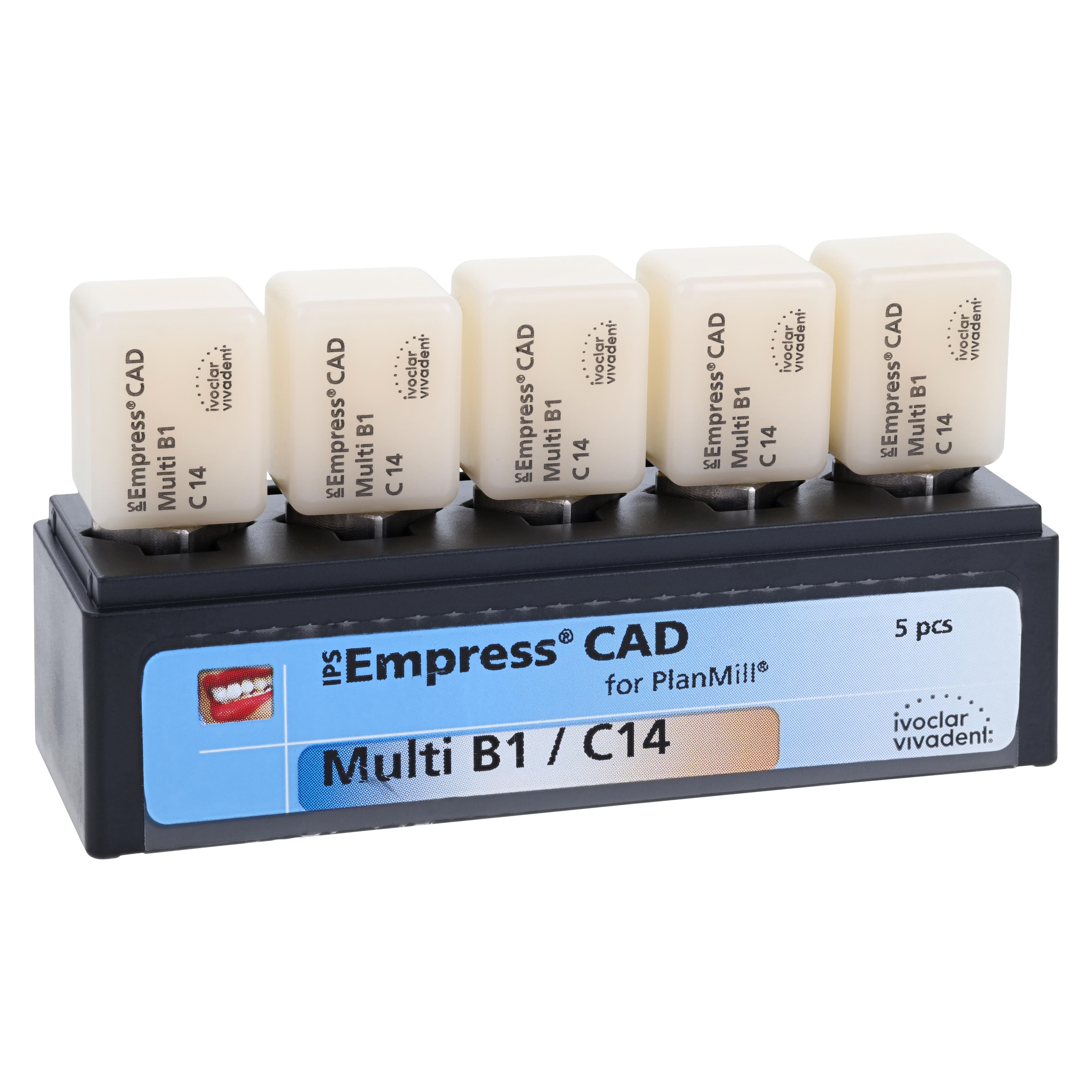 IPS Empress CAD Multi C14 Milling Blocks, Shade B1, for PlanMill, 5/Box thumbnail 3
