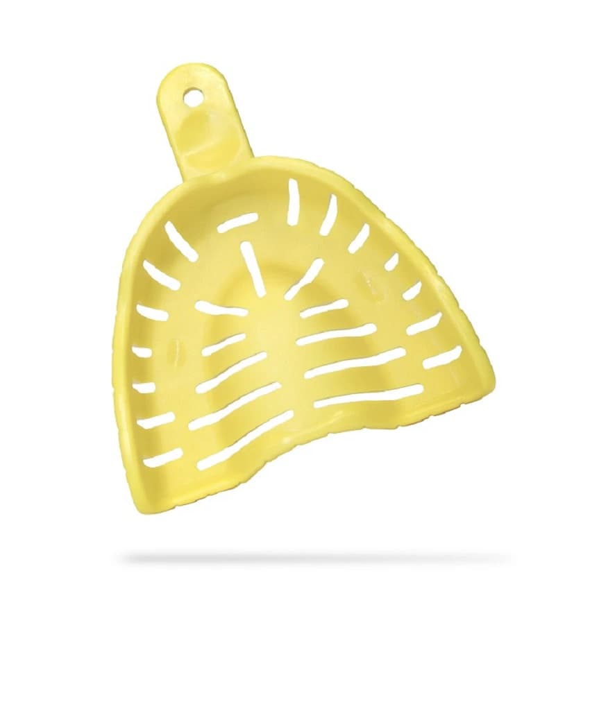 AccuDent XD Dentate Impression Tray #4, Upper Medium, Perforated, Disposable, 12/Pack, 673707 - AccuDent XD Dentate Tray #4 Upper Medium (12) - Image 1