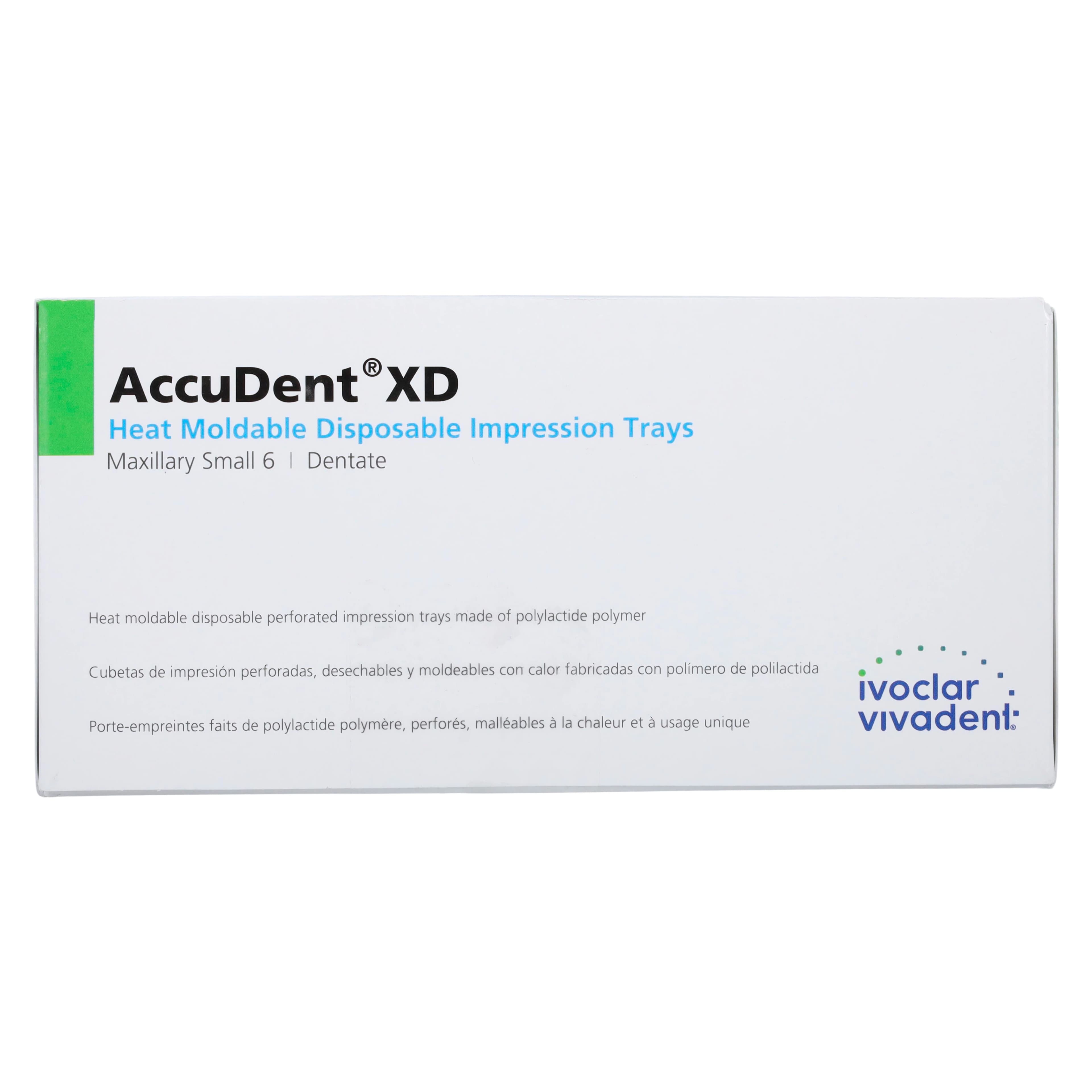 AccuDent XD Dentate Impression Tray #6, Upper Small, Perforated, Disposable, 12/Pack, 673709 thumbnail 4