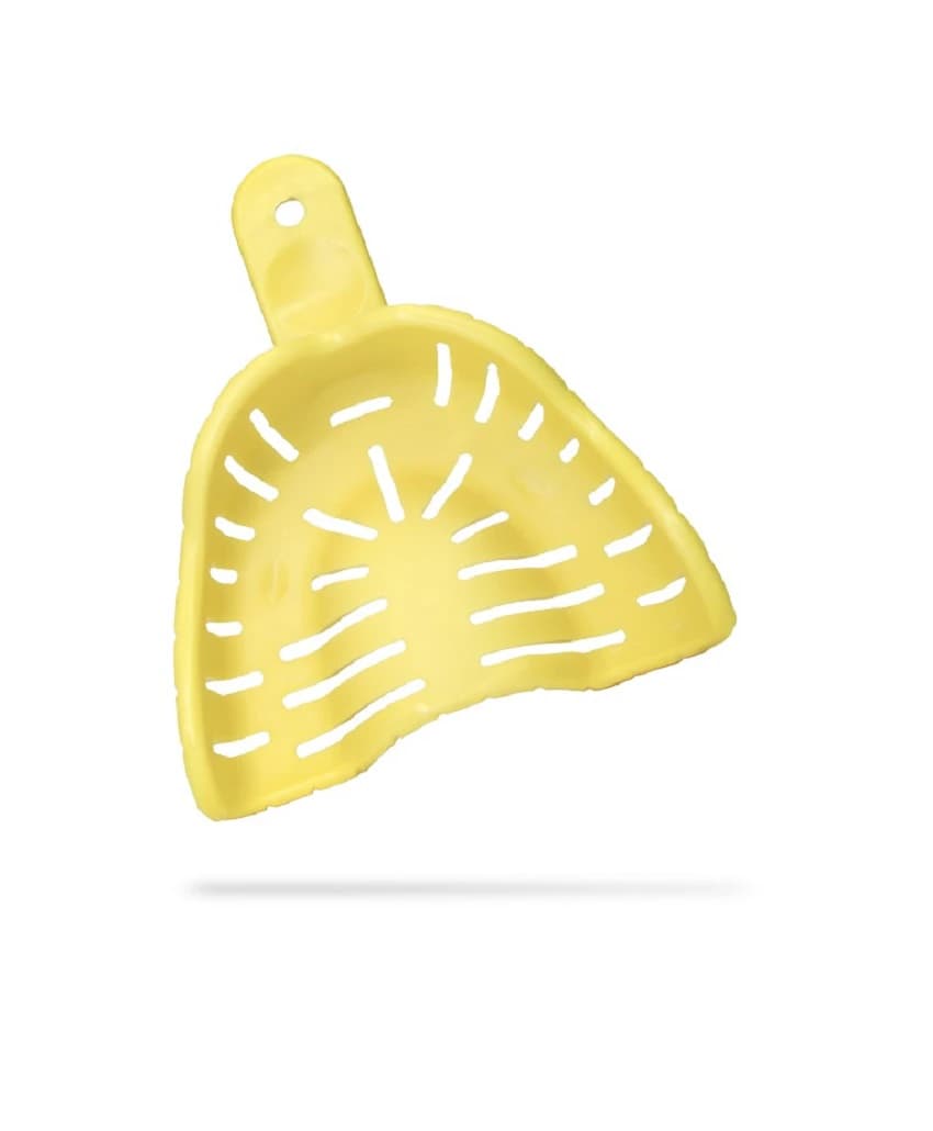 AccuDent XD Dentate Impression Tray #6, Upper Small, Perforated, Disposable, 12/Pack, 673709 - AccuDent XD Dentate Tray #6 Upper Small (12) - Image 1