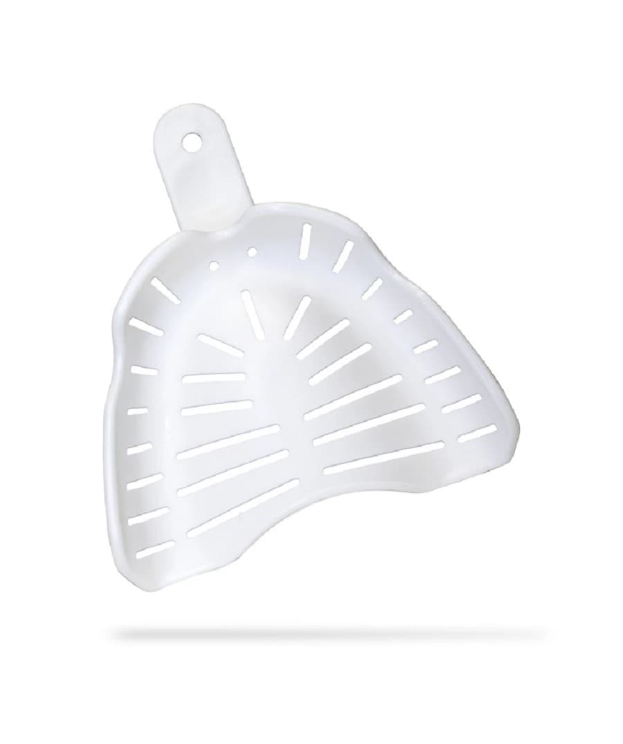AccuDent XD Edentulous Impression Tray #10, Upper Medium, Disposable, Perforated, 12/Pack, 673713 - AccuDent XD Edentulous Tray #10 Upper Medium (12) - Image 1