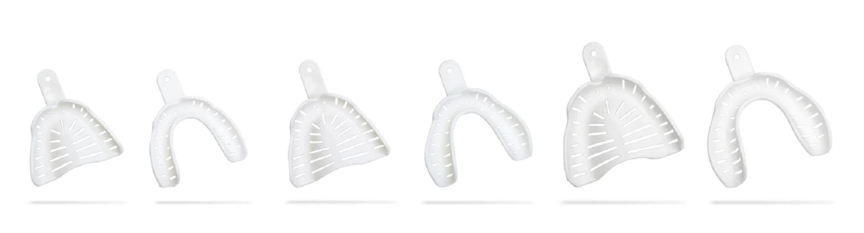 AccuDent XD Edentulous Impression Trays, Assorted Upper & Lower, Disposable, 24/Box, 673717 - AccuDent XD Edentulous Tray Asst 12 Up & 12 Lo (24 - Image 1