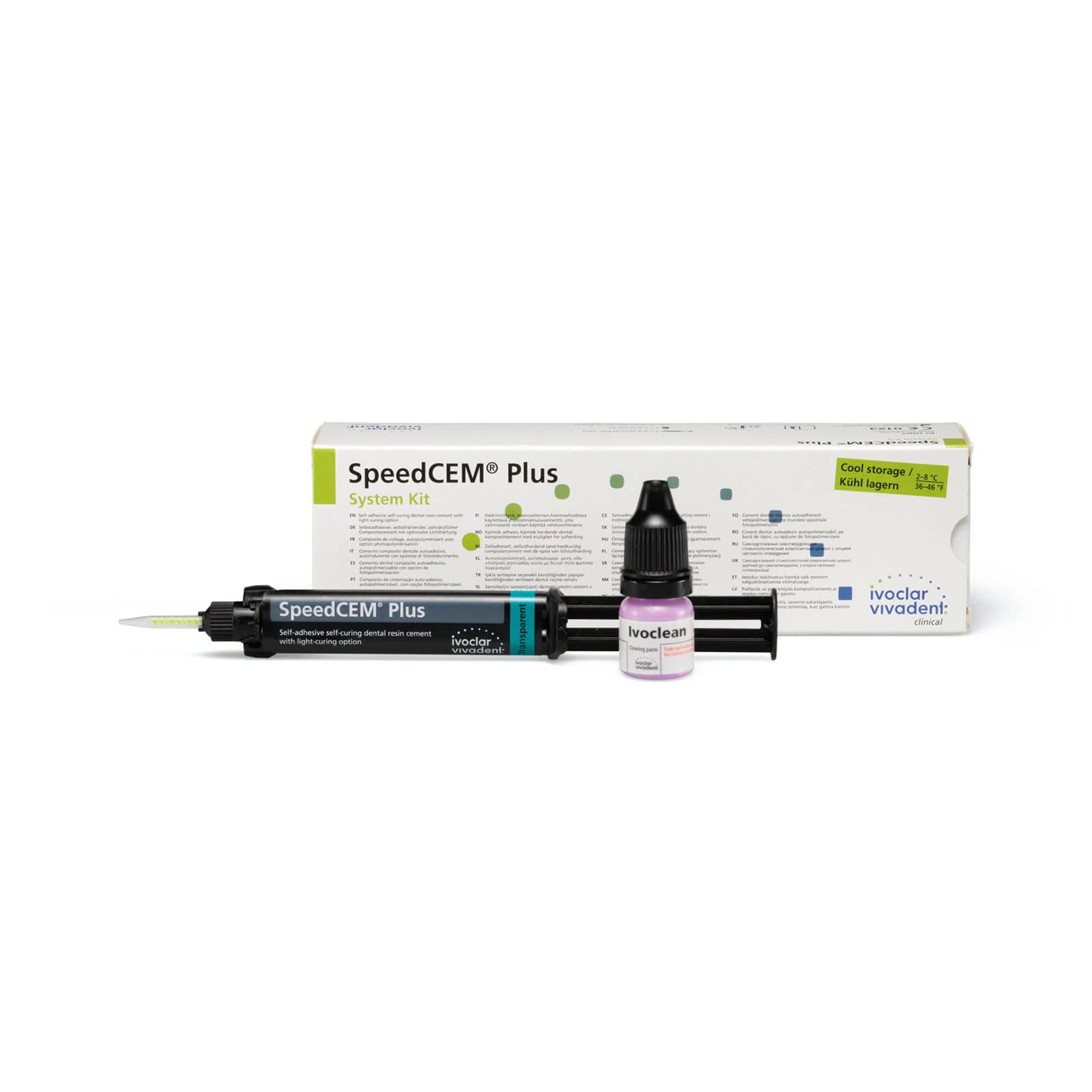 SpeedCEM® Plus System Kit, Transparent, 9g, Self-Adhesive Resin Cement, 681714WW - SpeedCEM® Plus System Kit - Image 1