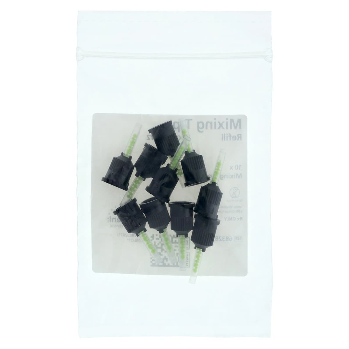 MultiCore Flow Mixing Tips, Short, Green/Black, 10/Box, 683287 thumbnail 2