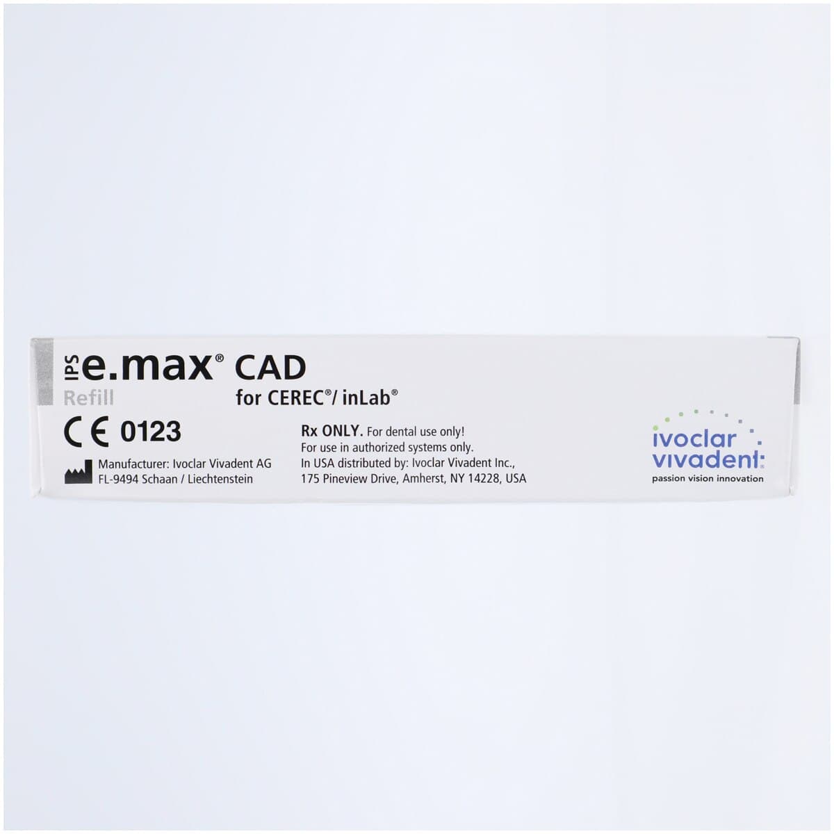 IPS e.max CAD HT CEREC/inLab Milling Block, Shade A1, Size I12, 5/Pkg thumbnail 5