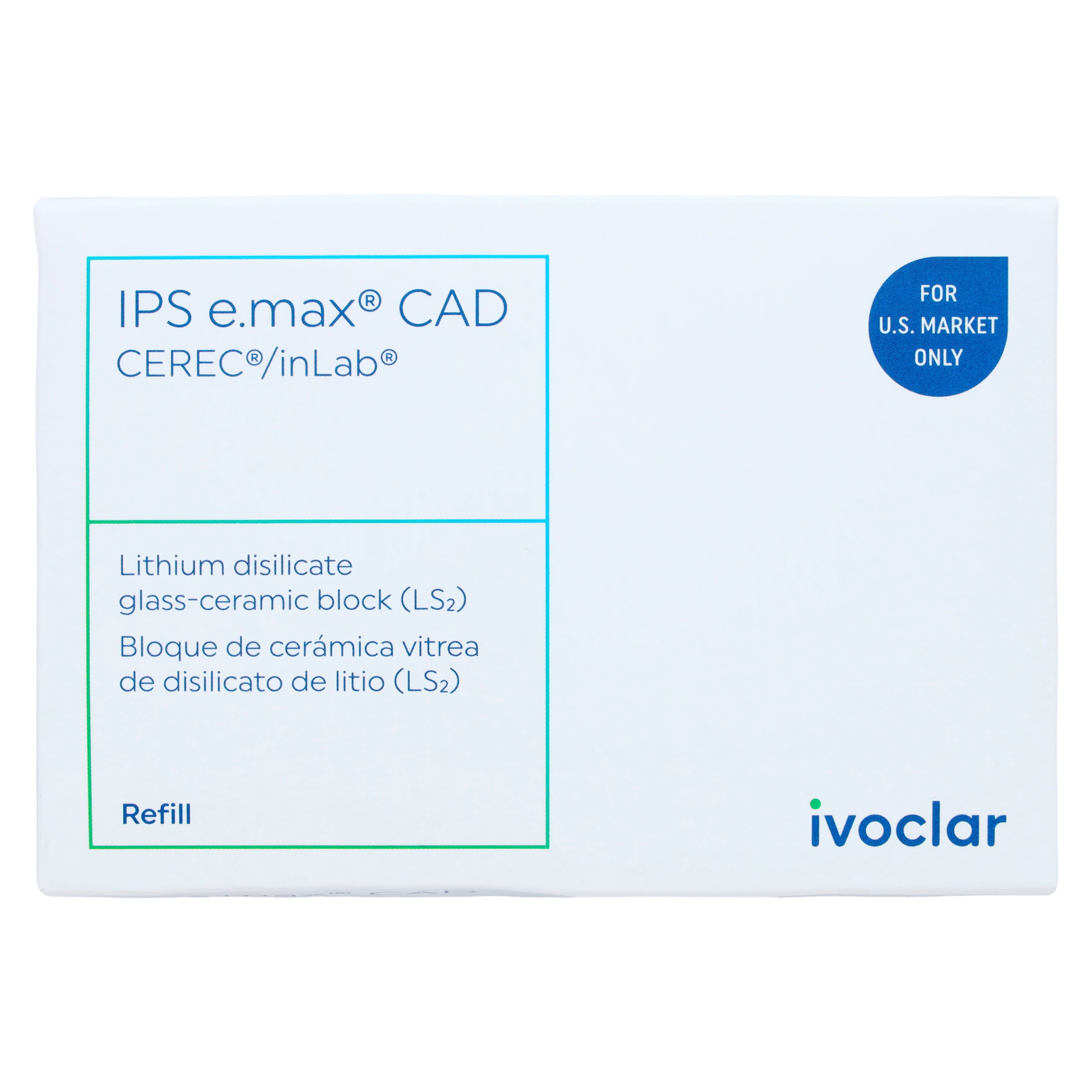 IPS e.max CAD LT (Low Translucency) Milling Blocks, Size C14, Shade A3, 5/Pkg thumbnail 6
