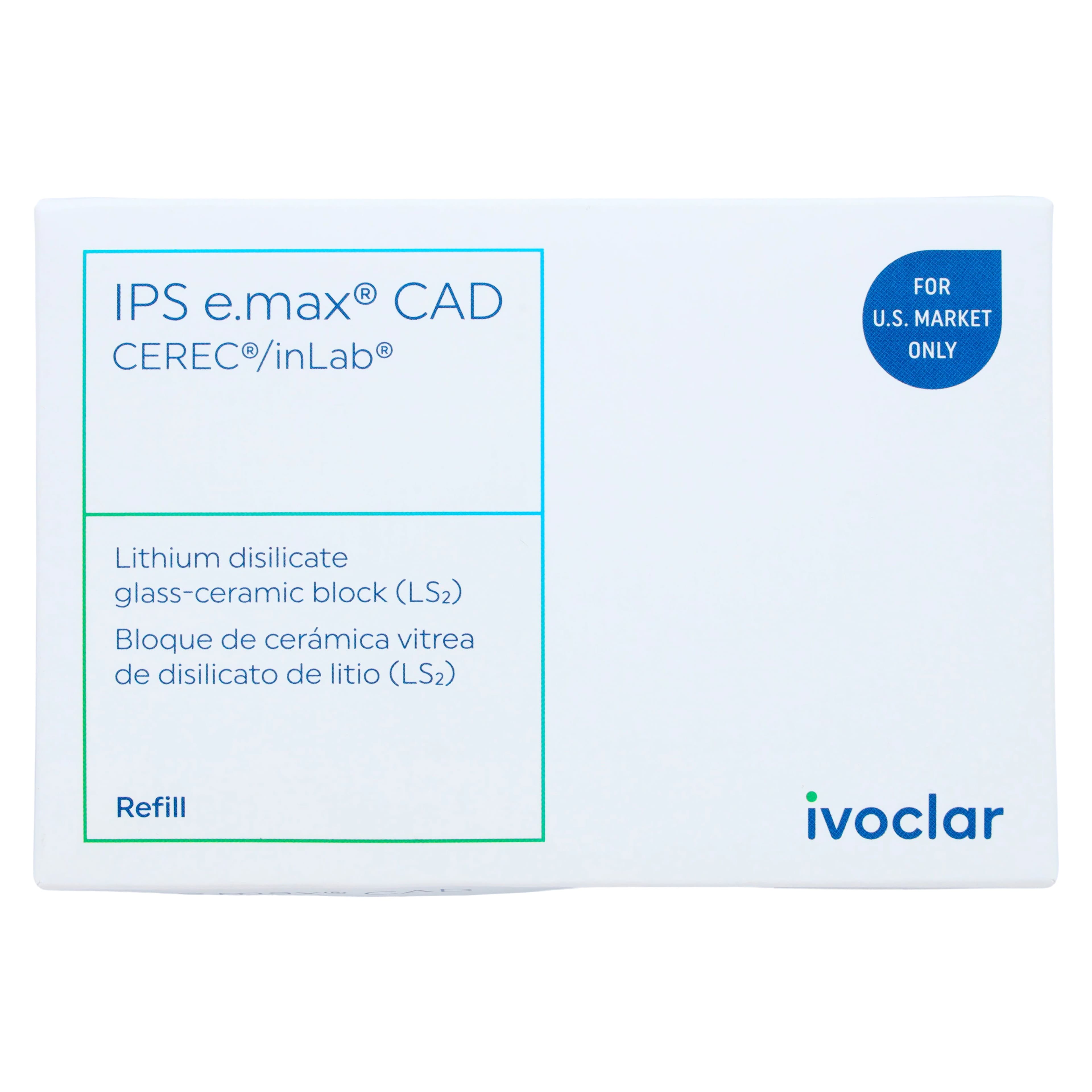IPS e.max CAD LT (Low Translucency) Milling Blocks, Size C14, Shade B1, for CEREC/inLab, 5/Box thumbnail 4