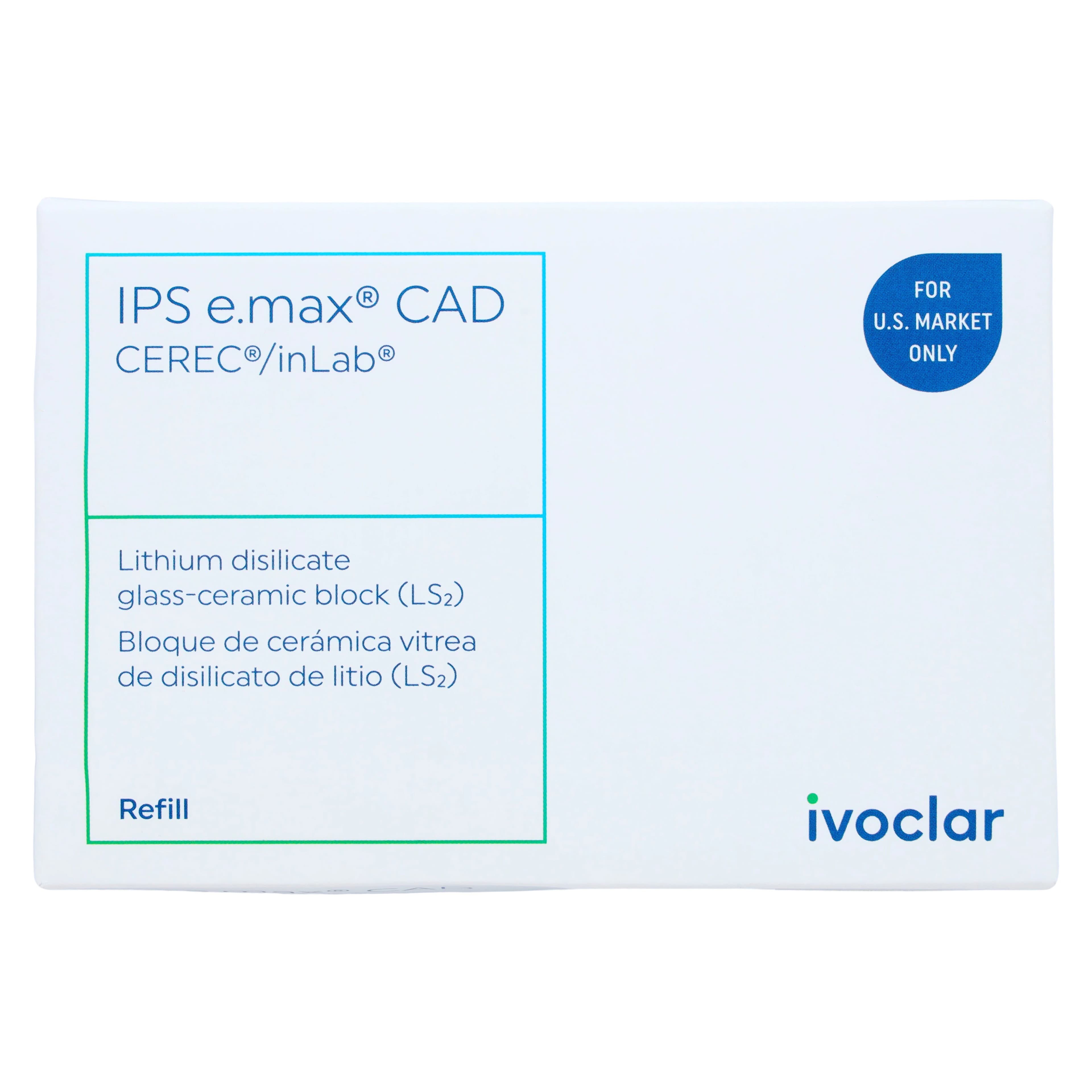 IPS e.max CAD LT (Low Translucency) Milling Blocks, Size C14, Shade D2, for CEREC/inLab, 5/Box thumbnail 5