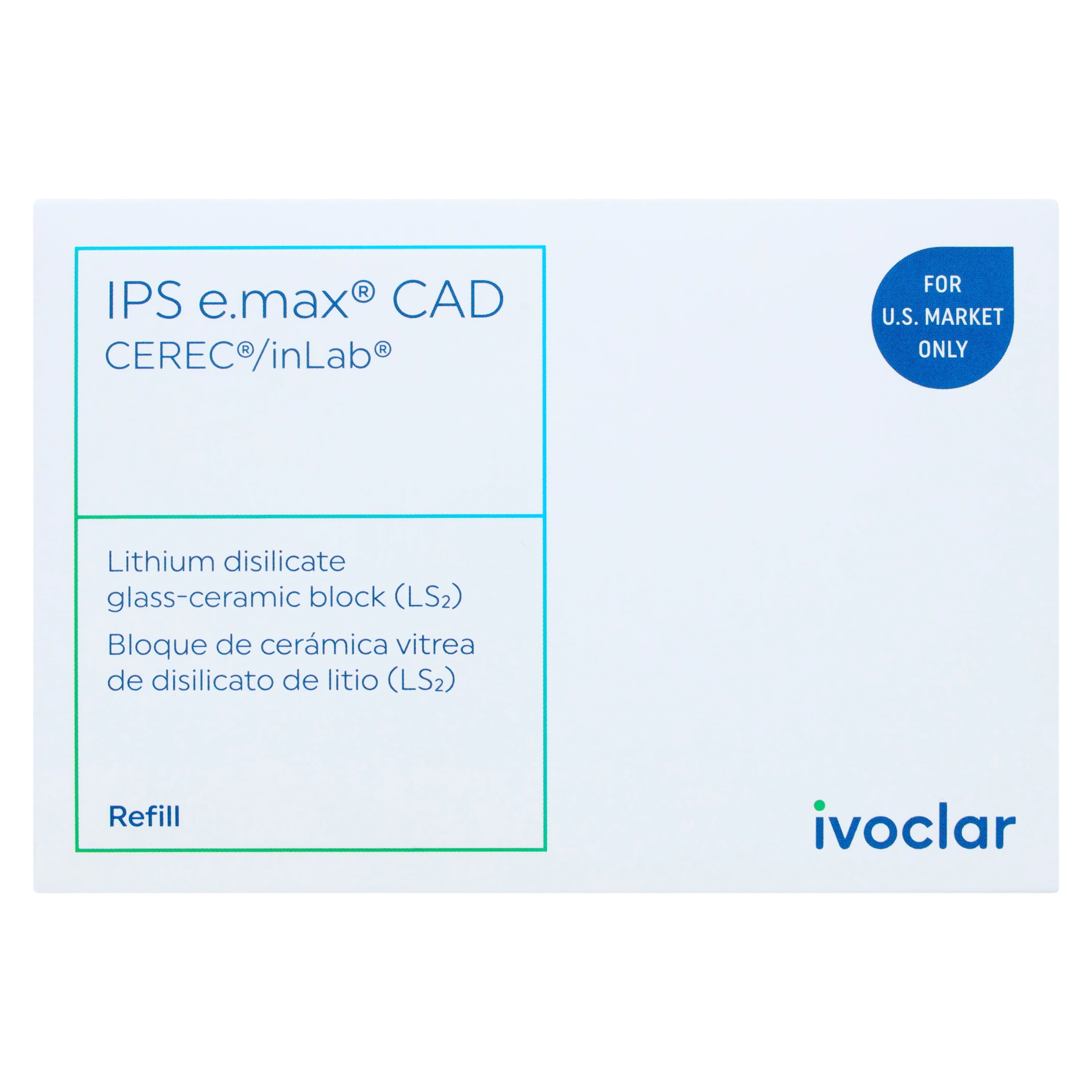 IPS e.max CAD LT (Low Translucency) Milling Blocks, Size C14, Shade D3, for CEREC/inLab, 5/Box thumbnail 6