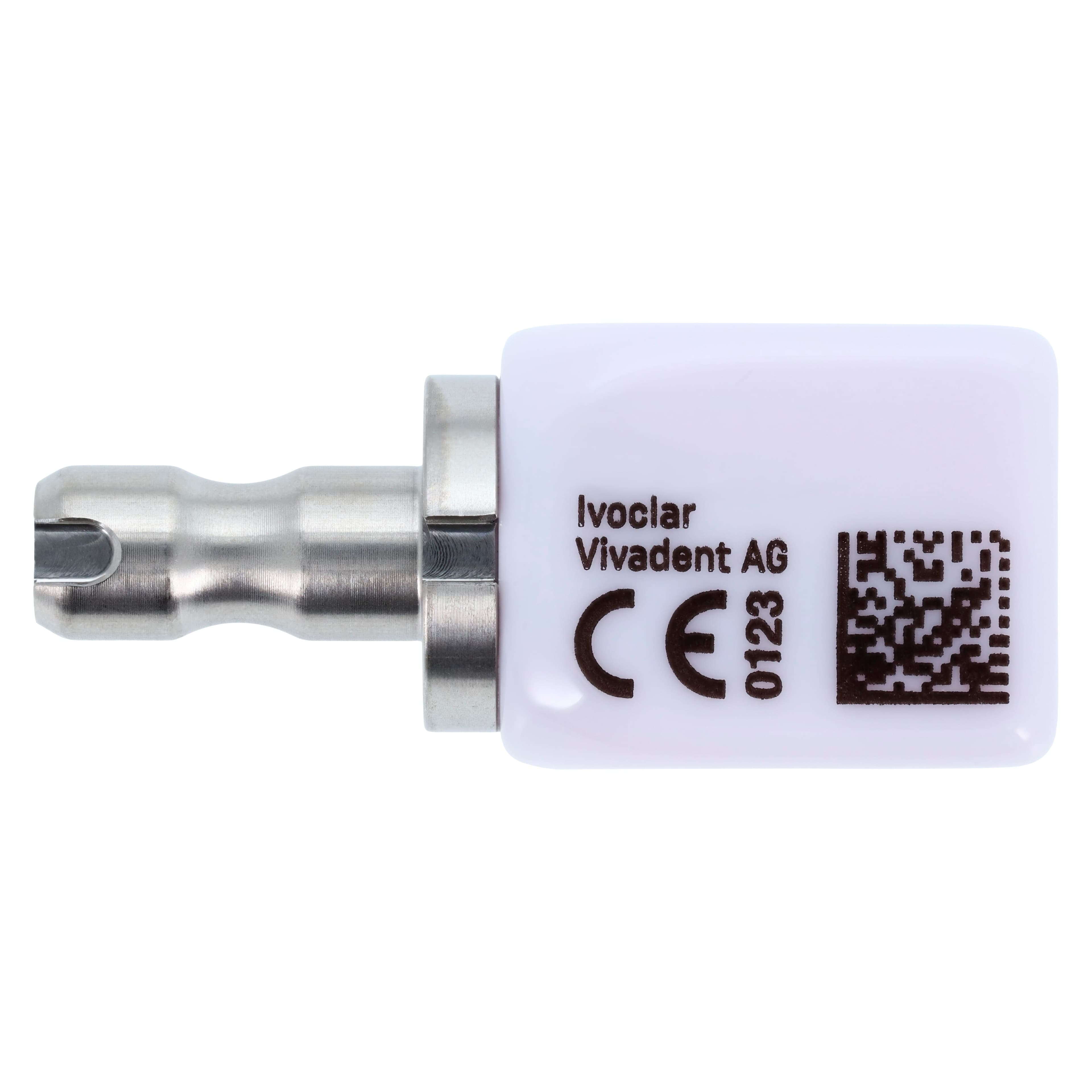 IPS e.max CAD MT (Medium Translucency) Lithium Disilicate Milling Blocks, Shade BL2, Size C14, 5/Box thumbnail 3