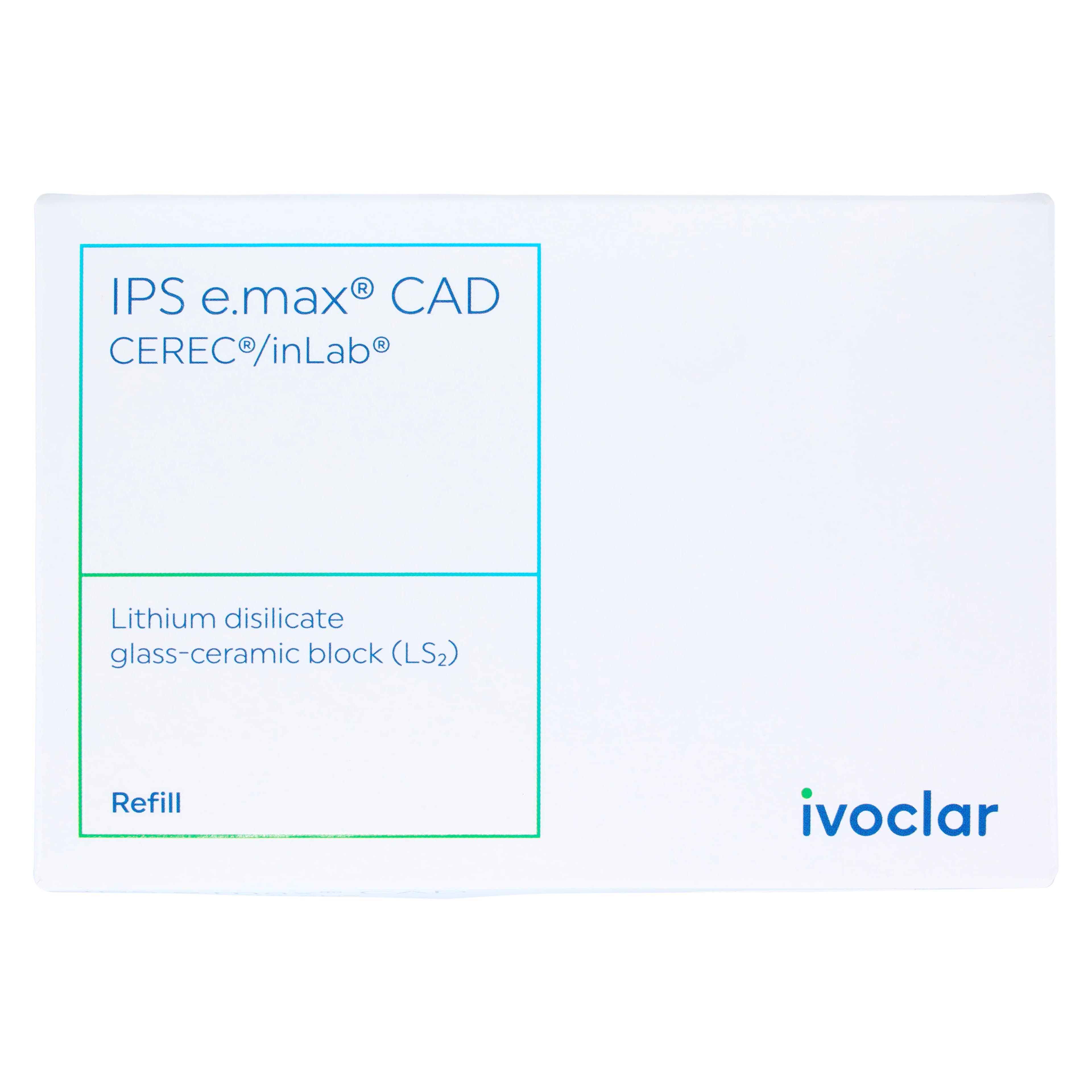 IPS e.max CAD MT (Medium Translucency) Lithium Disilicate Milling Blocks, Shade BL2, Size C14, 5/Box thumbnail 4