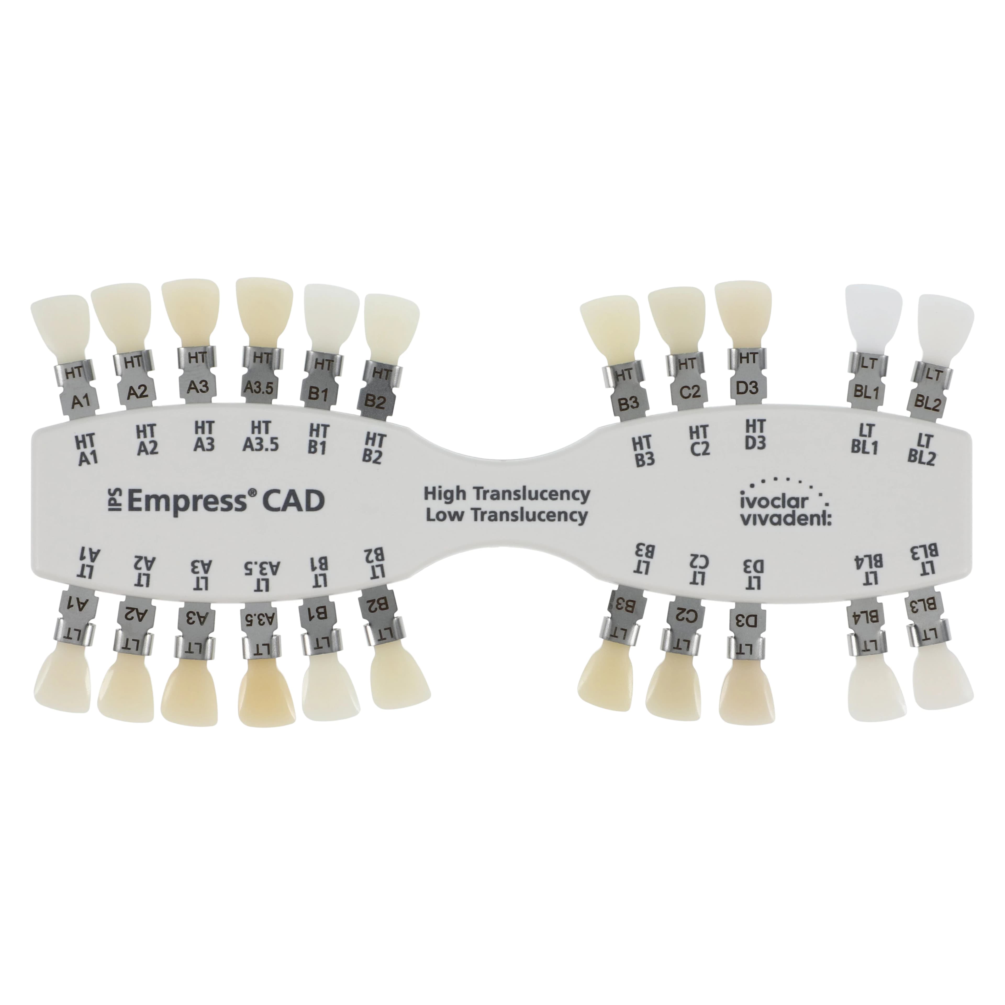 IPS Empress CAD HT/LT Shade Guide, A-D/BL, 22 Shades, 1 Each - IPS Empress® Shade Guide - IPS Empress® Shade Guide - Image 1