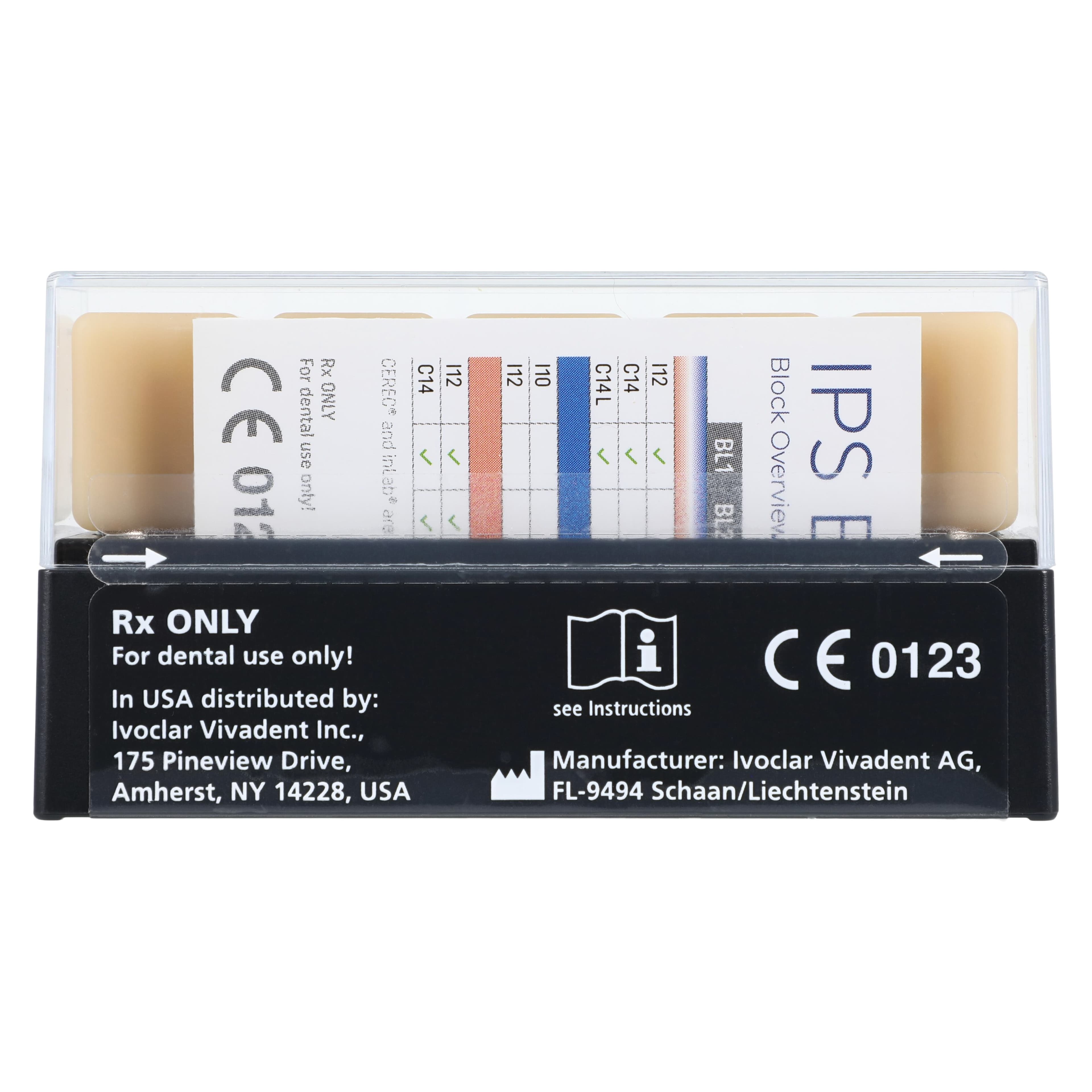 IPS Empress CAD LT (Low Translucency) Leucite-Reinforced Glass-Ceramic Milling Blocks, Shade A3.5, Size C14, 5/Box thumbnail 5