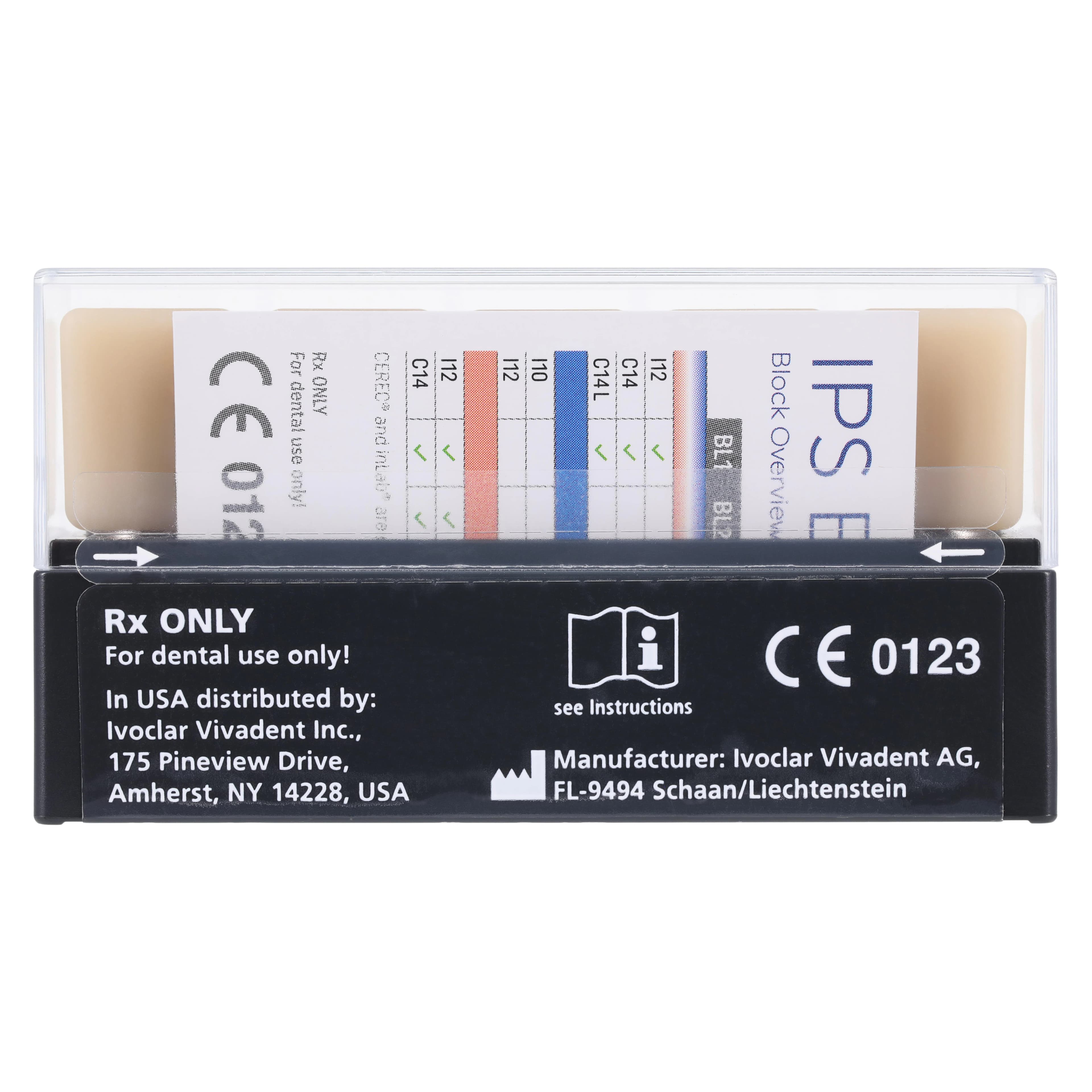 IPS Empress CAD LT (Low Translucency) Leucite-Reinforced Glass-Ceramic Milling Block, Shade D3, Size C14, 5/Box thumbnail 4
