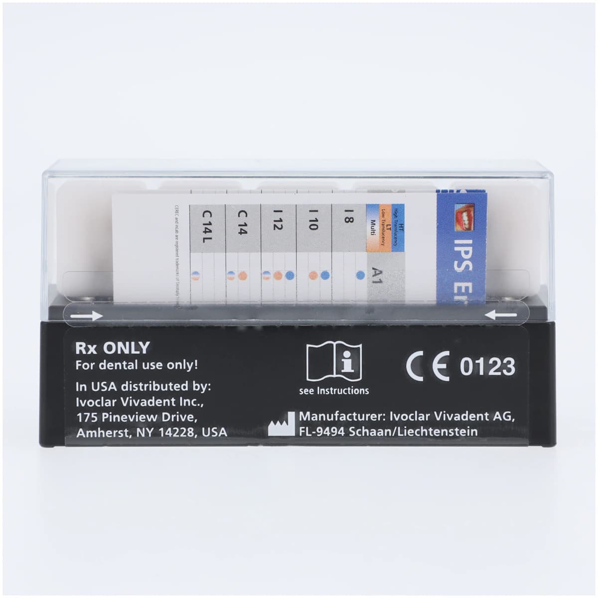 IPS Empress CAD LT C14 Milling Blocks, Shade BL1, Low Translucency, Leucite-Reinforced Glass-Ceramic, 5/Box thumbnail 2