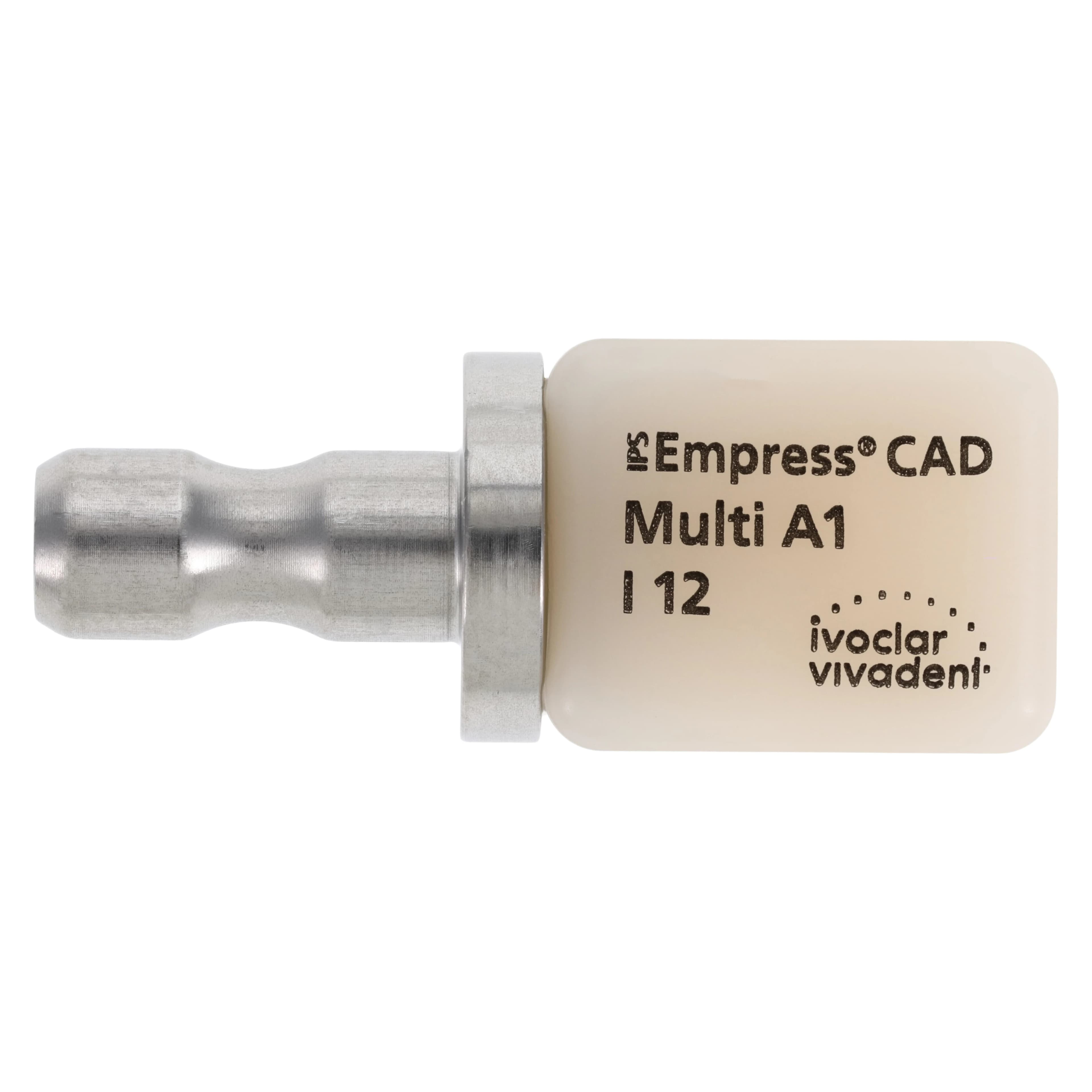 IPS Empress CAD Multi I12 Milling Blocks, Shade A1, Leucite-Reinforced Glass-Ceramic, 5/Box - IPS Empress CAD Multi I12 for CEREC - Image 1