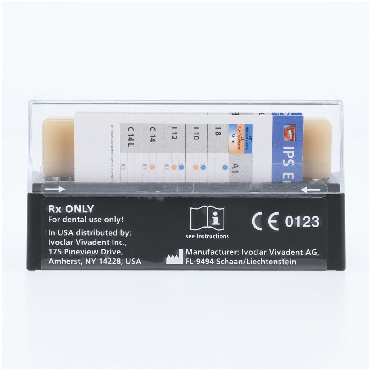 IPS Empress CAD Multi-Chromatic Leucite Glass-Ceramic Milling Block, Shade A3, Size I12, 5/Box thumbnail 2