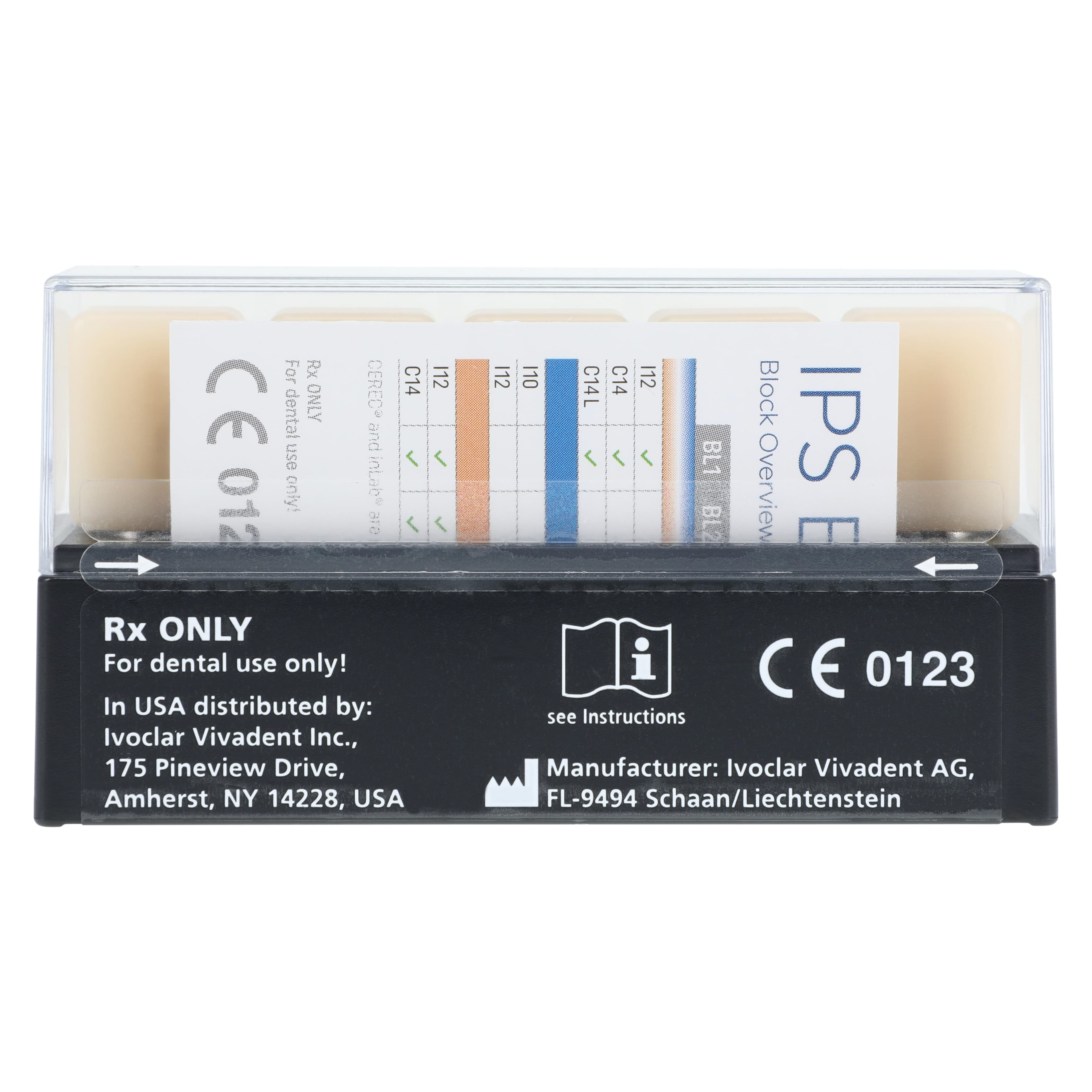 IPS Empress CAD Multi-Chromatic Leucite Glass-Ceramic Milling Blocks, Shade A1, Size C14, for CEREC/inLab, 5/Box thumbnail 6
