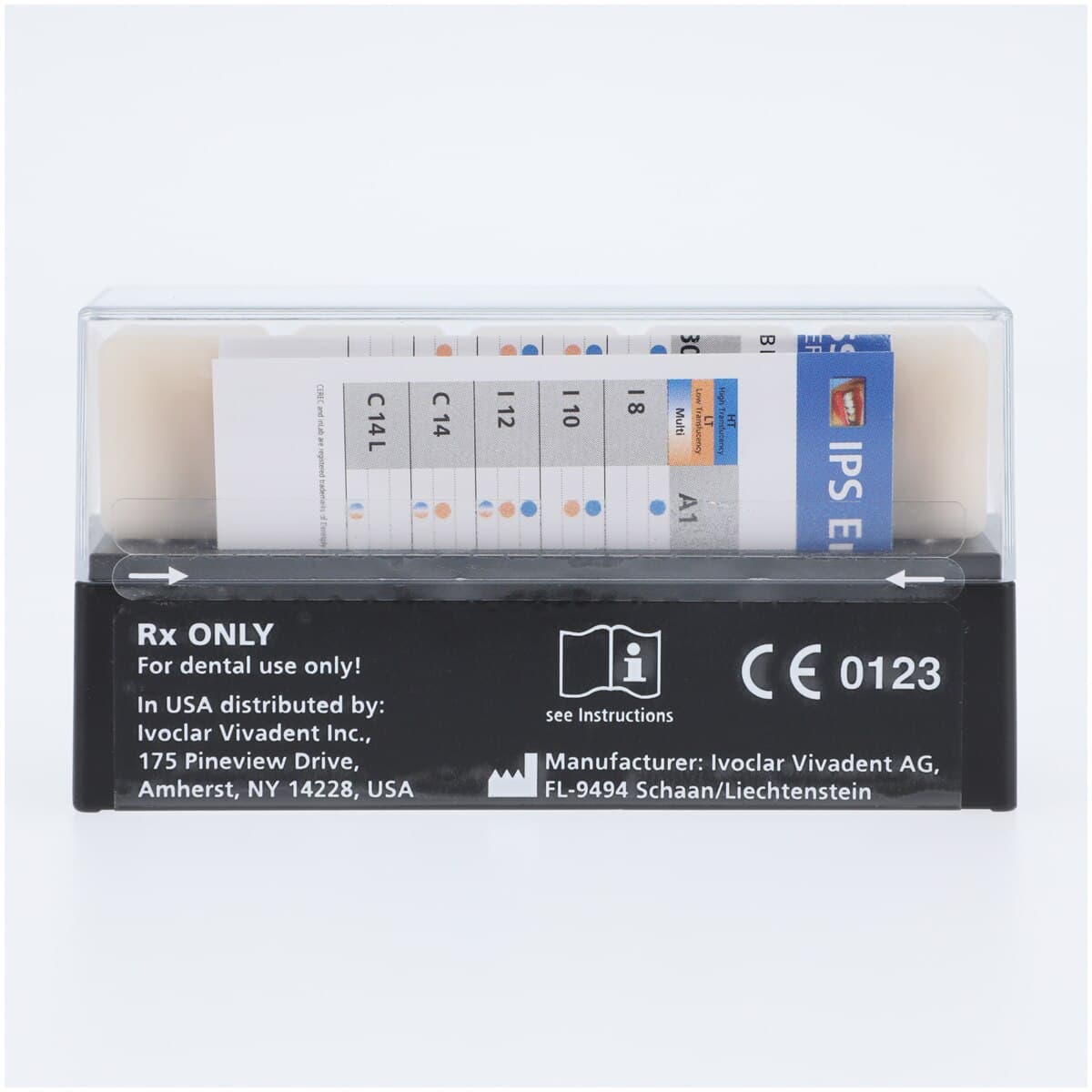 IPS Empress CAD Multi CEREC/inLab Milling Blocks, Shade BL3, Size C14L, 5/Box thumbnail 2