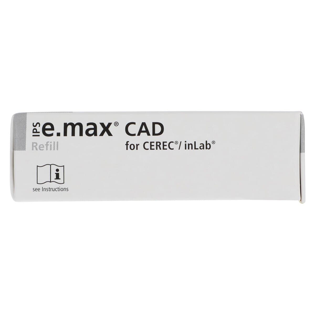 IPS e.max CAD LT A14 (S) Lithium Disilicate Milling Block, Shade B1, Low Translucency, for CEREC/inLab, 5/Pkg thumbnail 4
