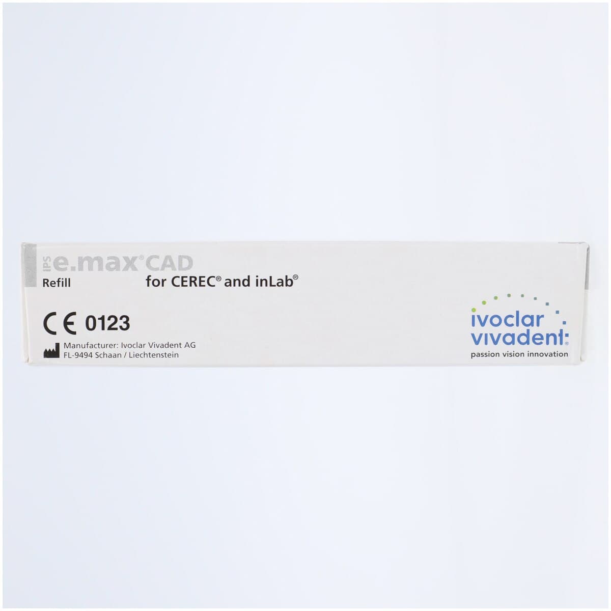 IPS e.max CAD LT A14 (S) Lithium Disilicate Milling Block, Shade D2, Low Translucency, 5/Pkg thumbnail 2