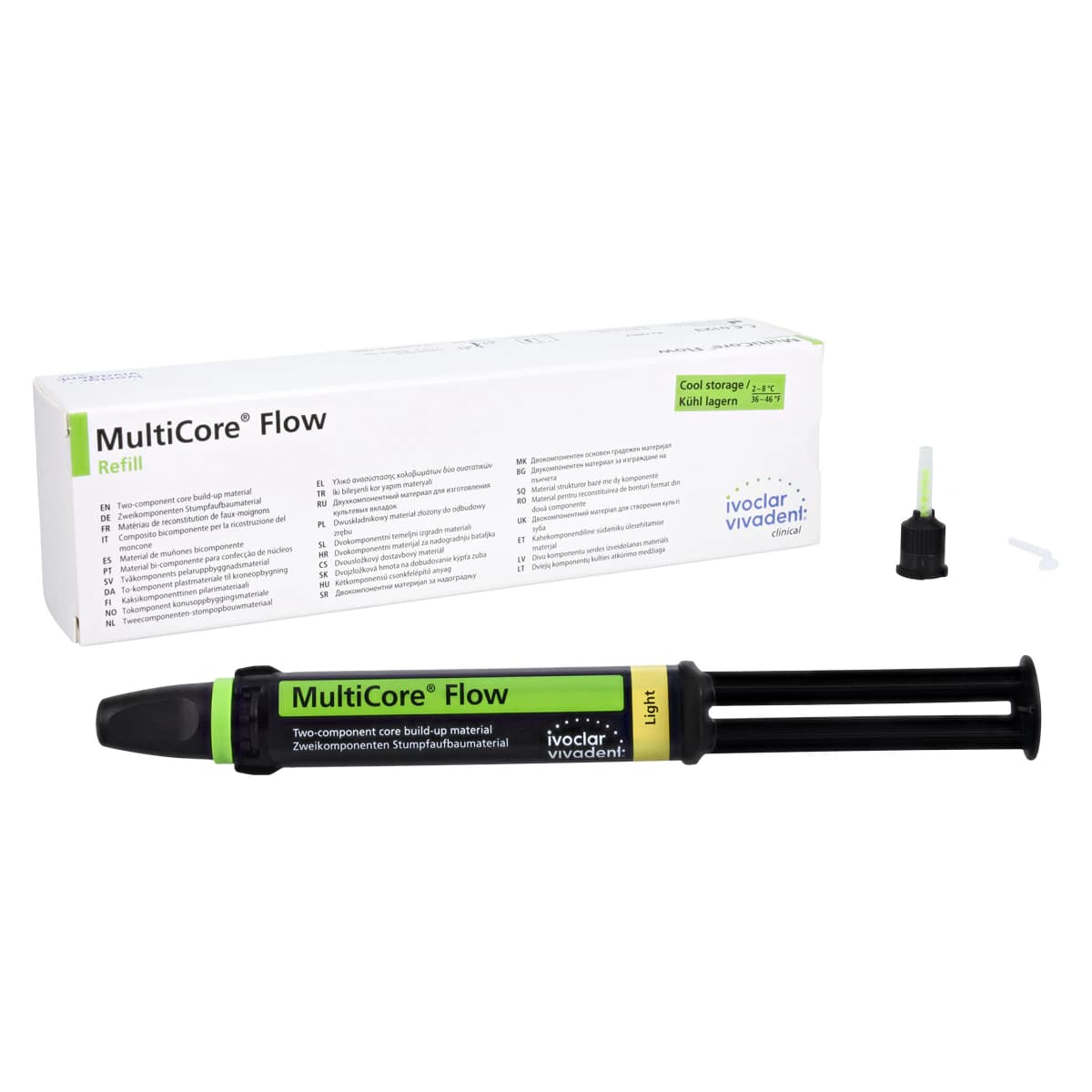 MultiCore Flow Dual-Cure Core Build-Up Material, Syringe Refill, Light Shade (A1), 10 g, 604166AN thumbnail 2