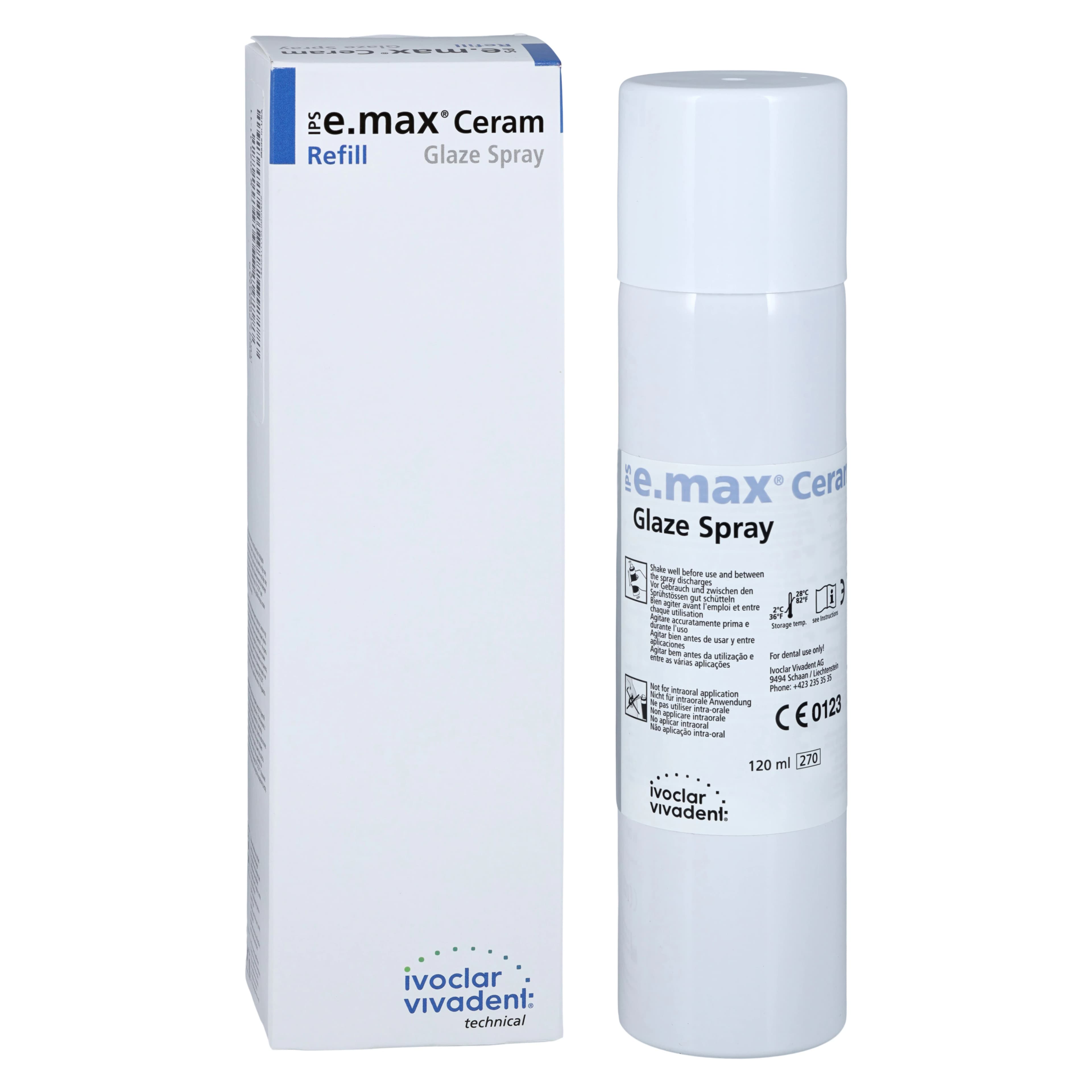 IPS e.max Ceram Glaze Spray, 270mL Can, Universal Glaze for CAD/CAM Restorations thumbnail 2