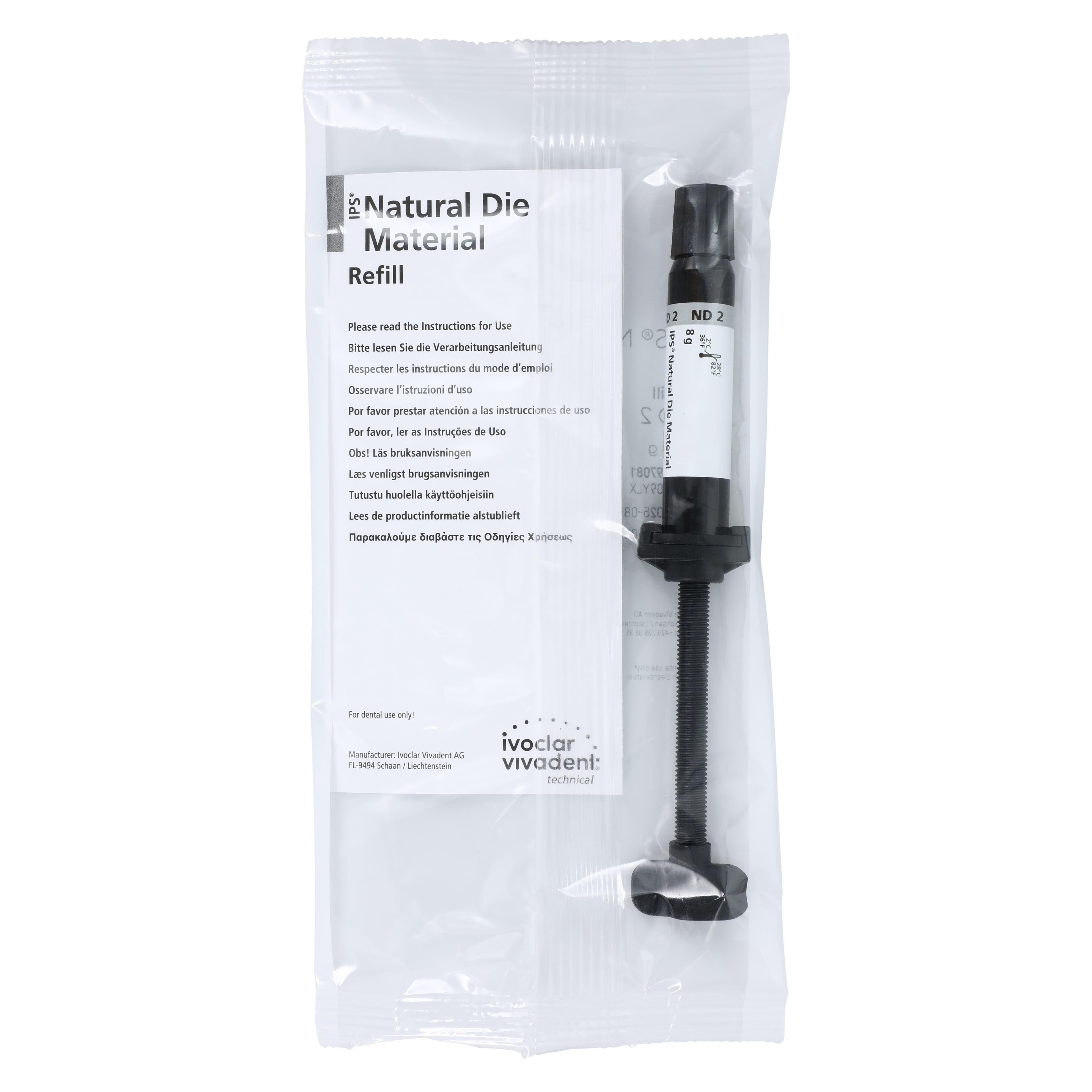 IPS Natural Die Material Syringe, Shade ND2, 8g Refill thumbnail 2